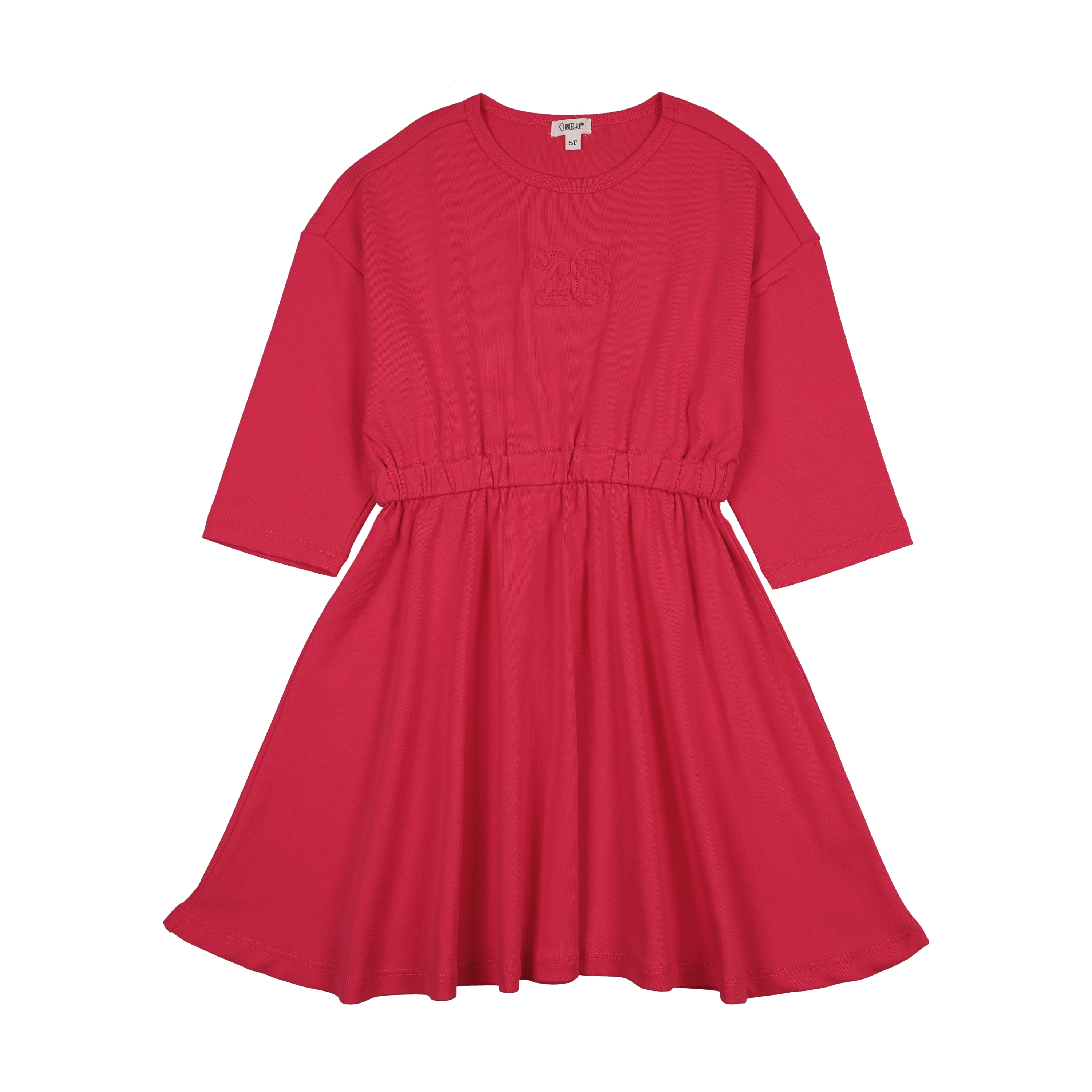 Bonjoy 2026 3/4 Sleeve Dress - Hot Pink