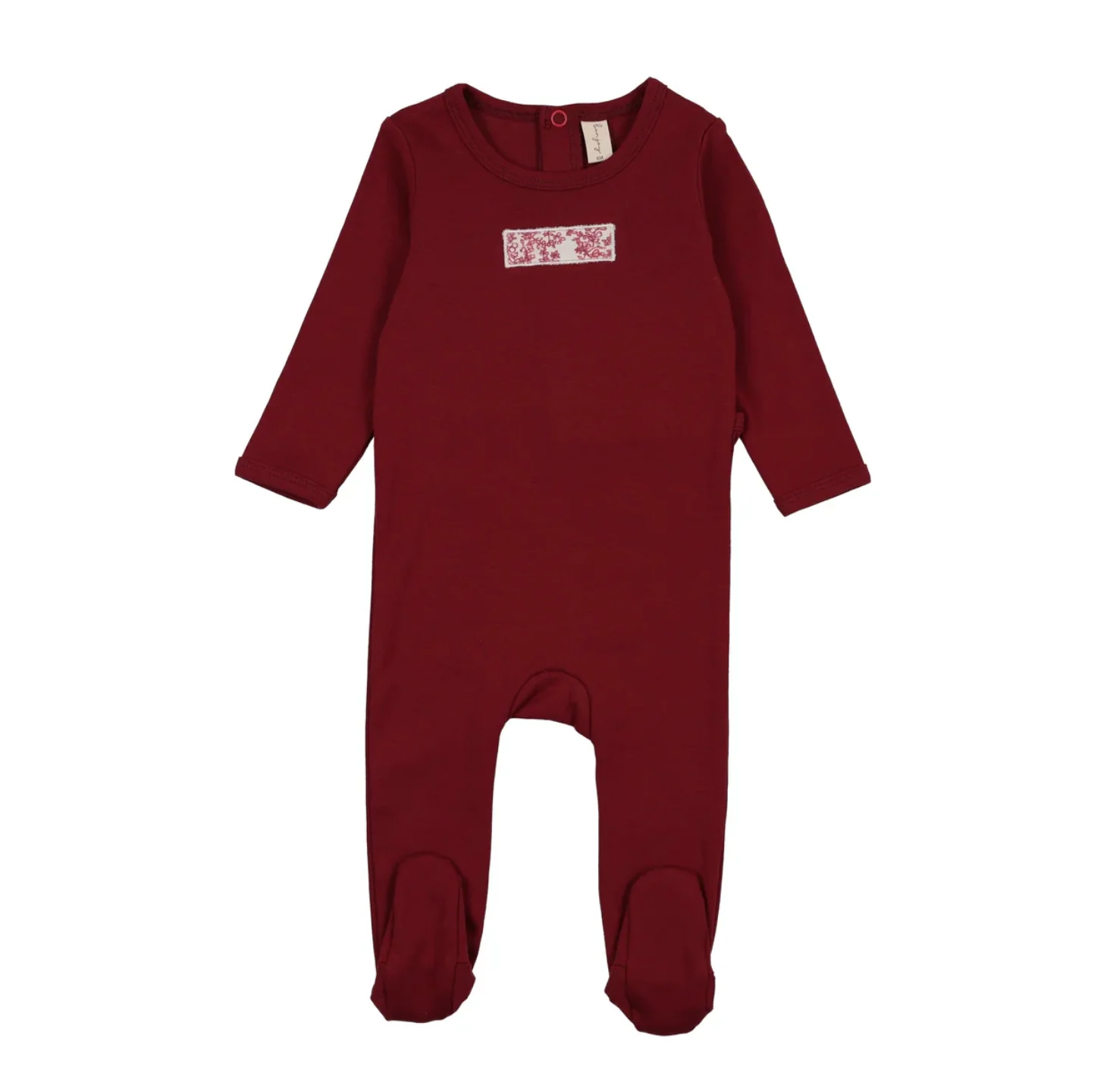 Bonjoy Abstract Vine Footie - Tab Red