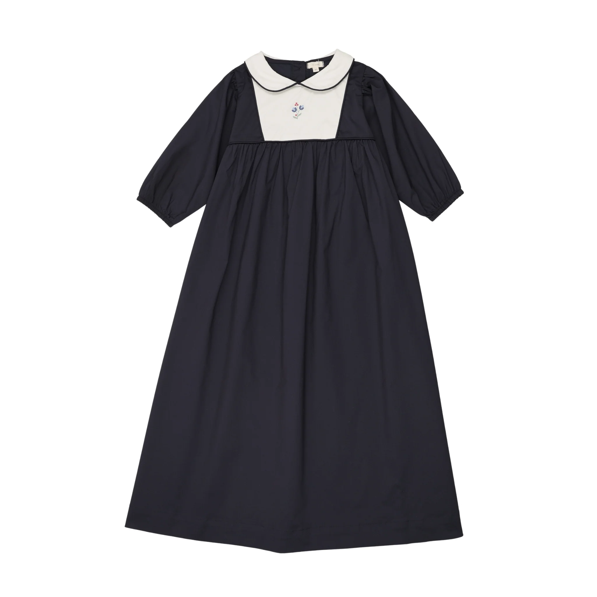 Analogie By Lil Legs Bib Maxi 3/4 Sleeve - Navy