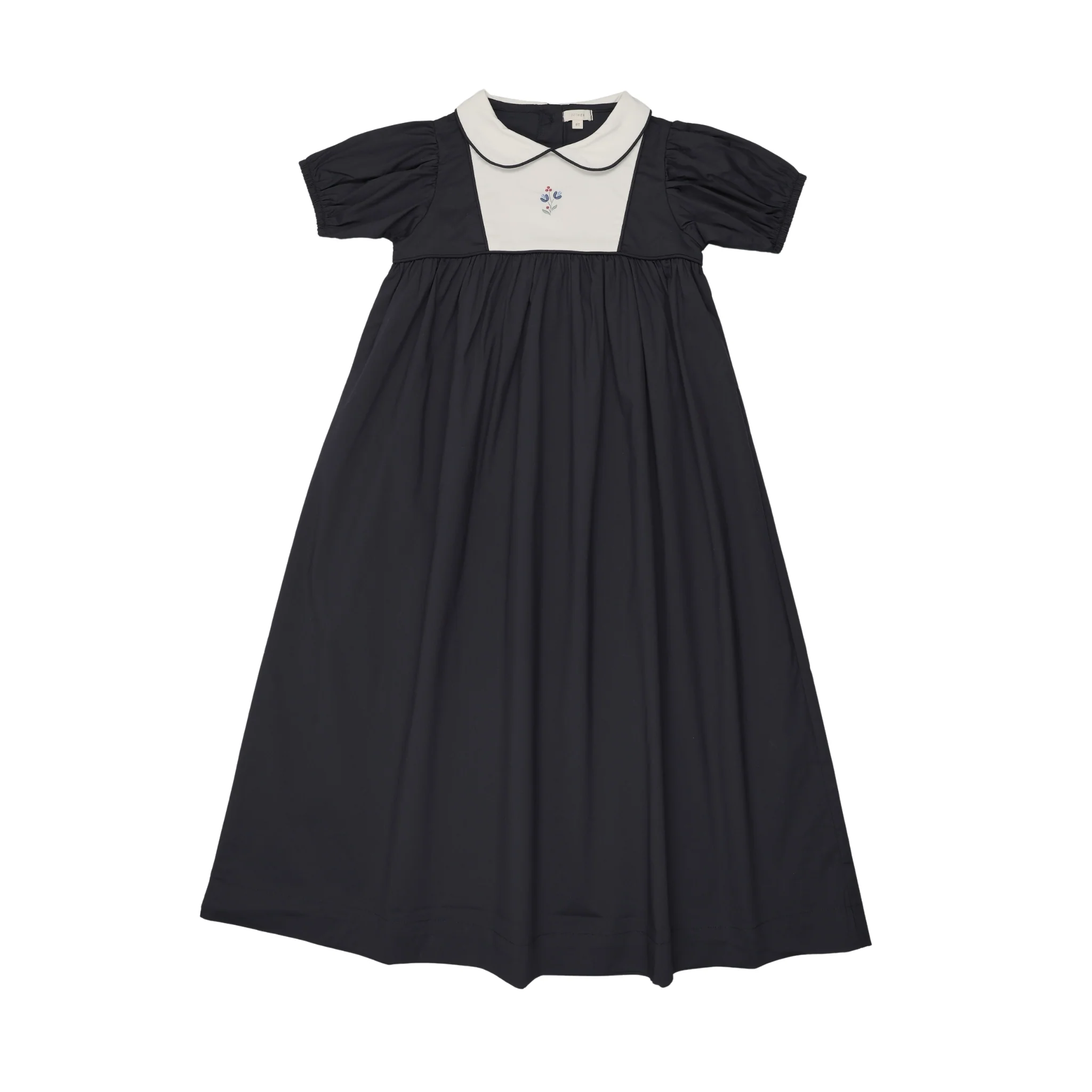 Analogie By Lil Legs Bib Maxi Short Sleeve - Navy
