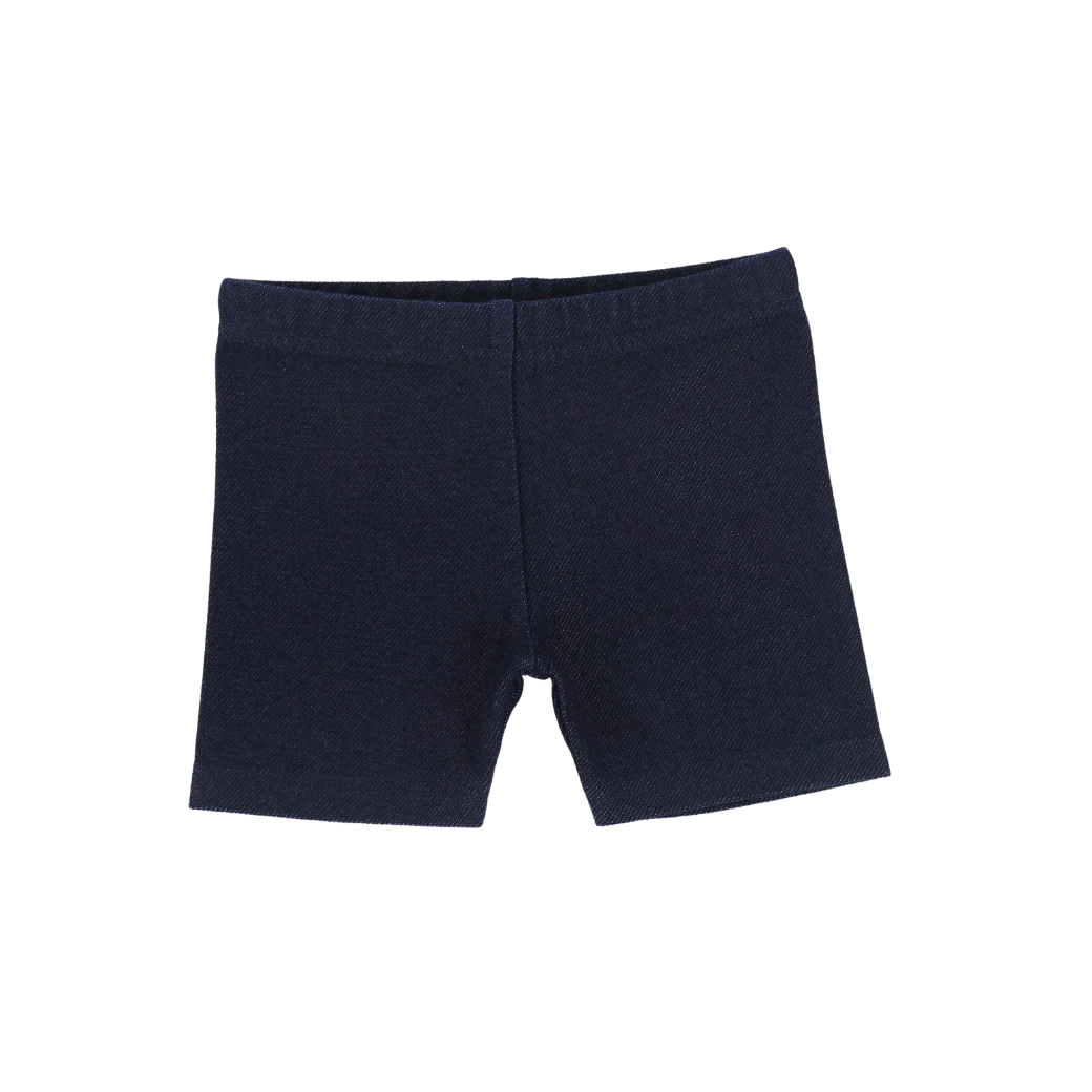 Analogie By Lil Legs Biker Shorts - Dark Jean