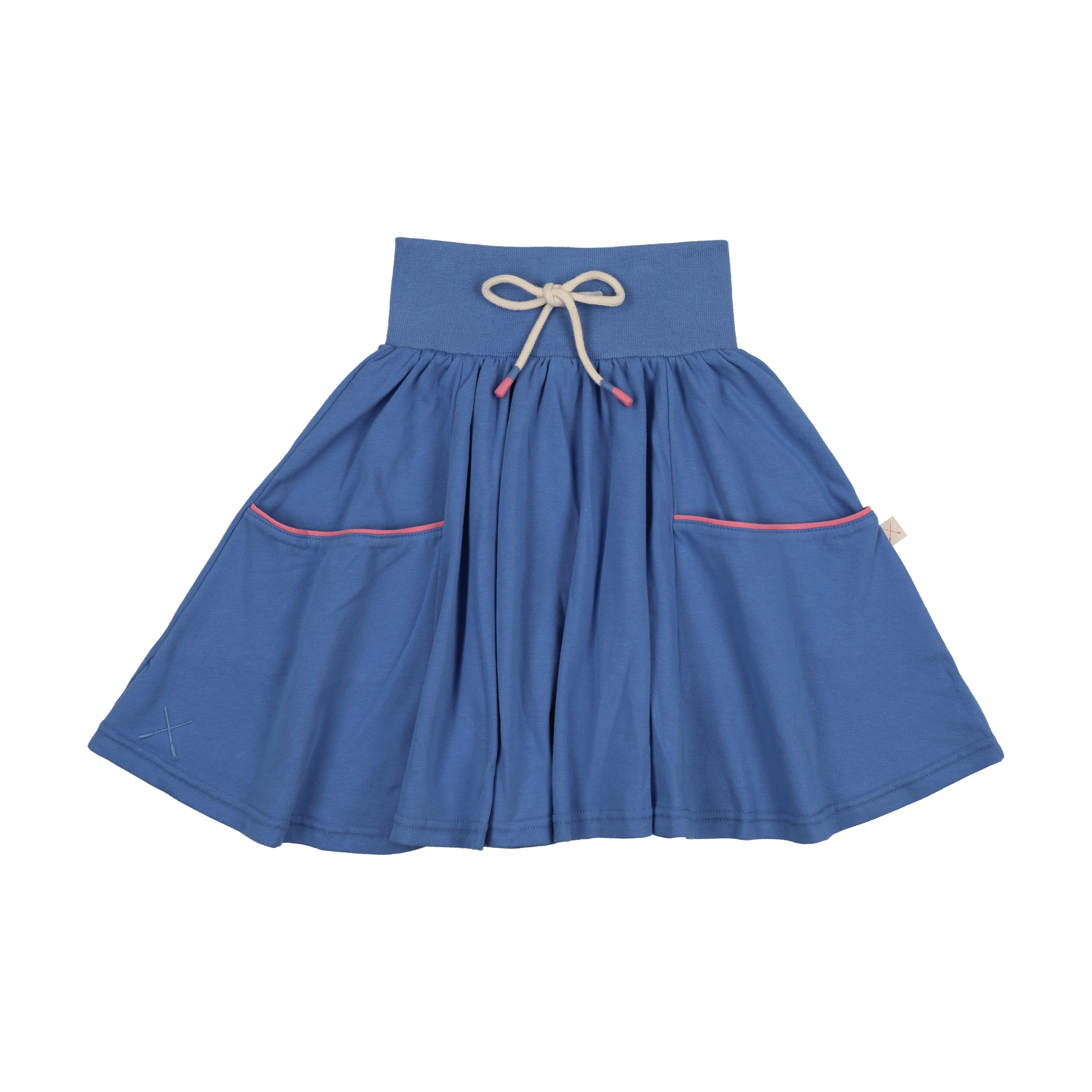 Analogie By Lil Legs Boating Crew Pocket Skirt - Fresh Blue