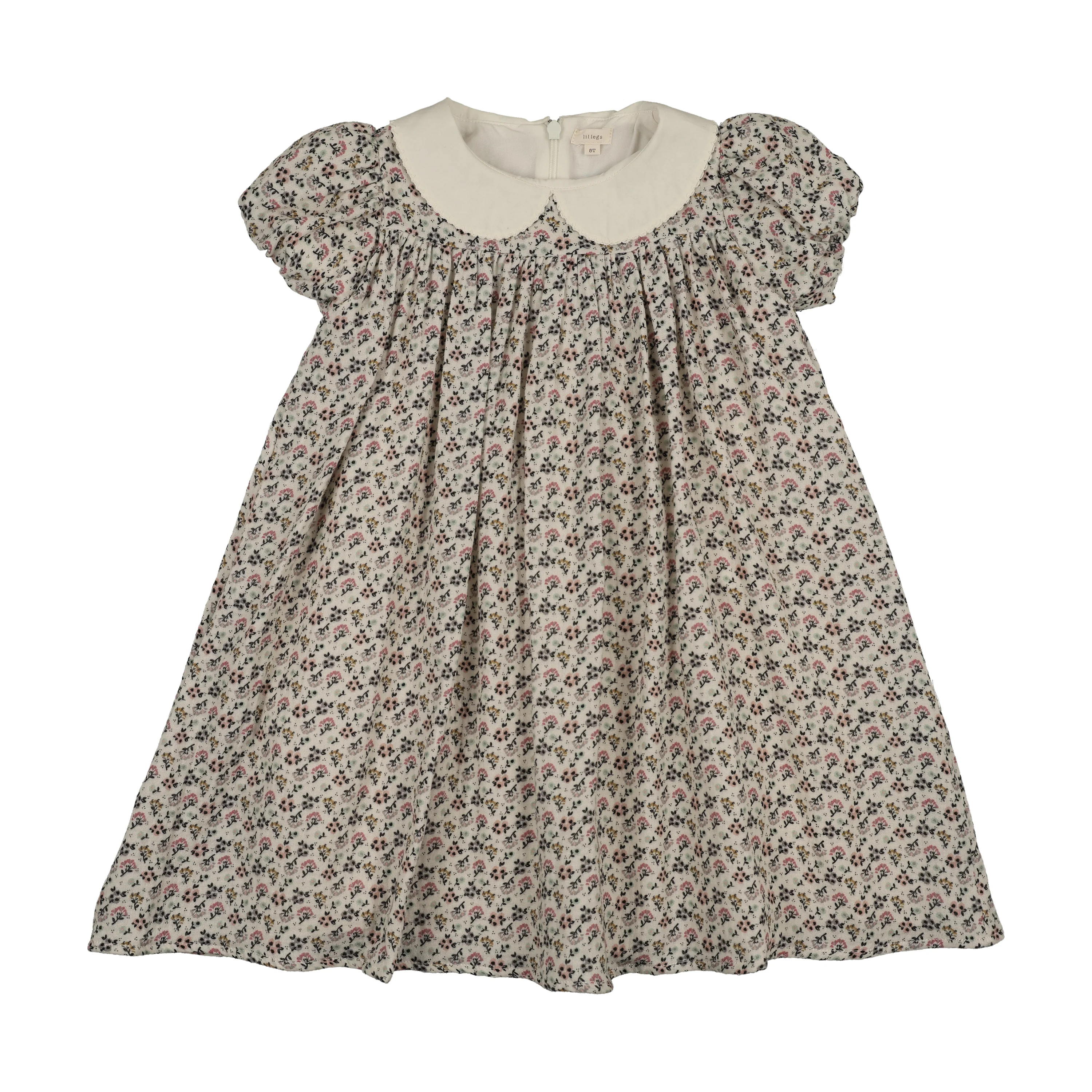 Analogie By Lil Legs Botanical Dress Short Sleeve - Multi Botanical