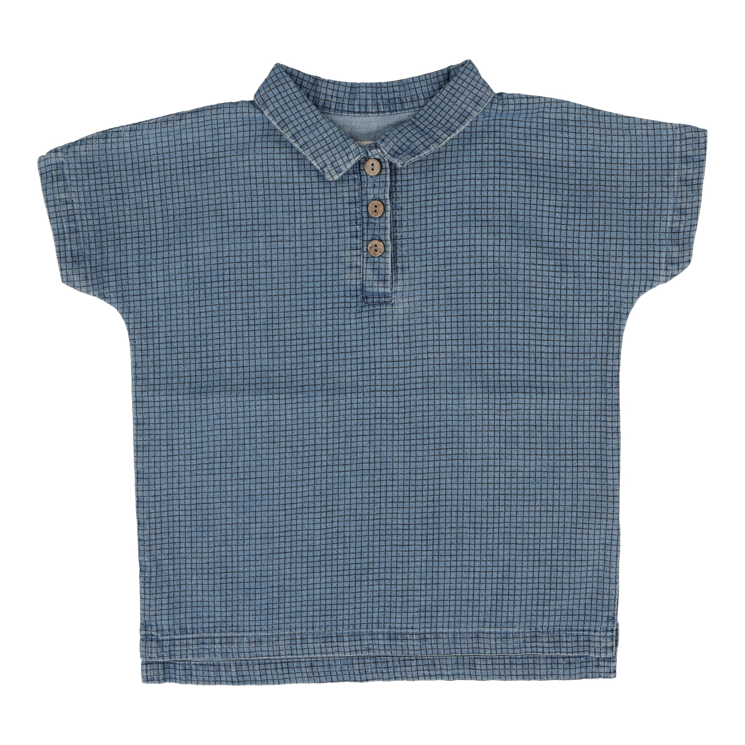 ANALOGIE BY LIL LEGS CHECKED DENIM CHECKED SHIRT