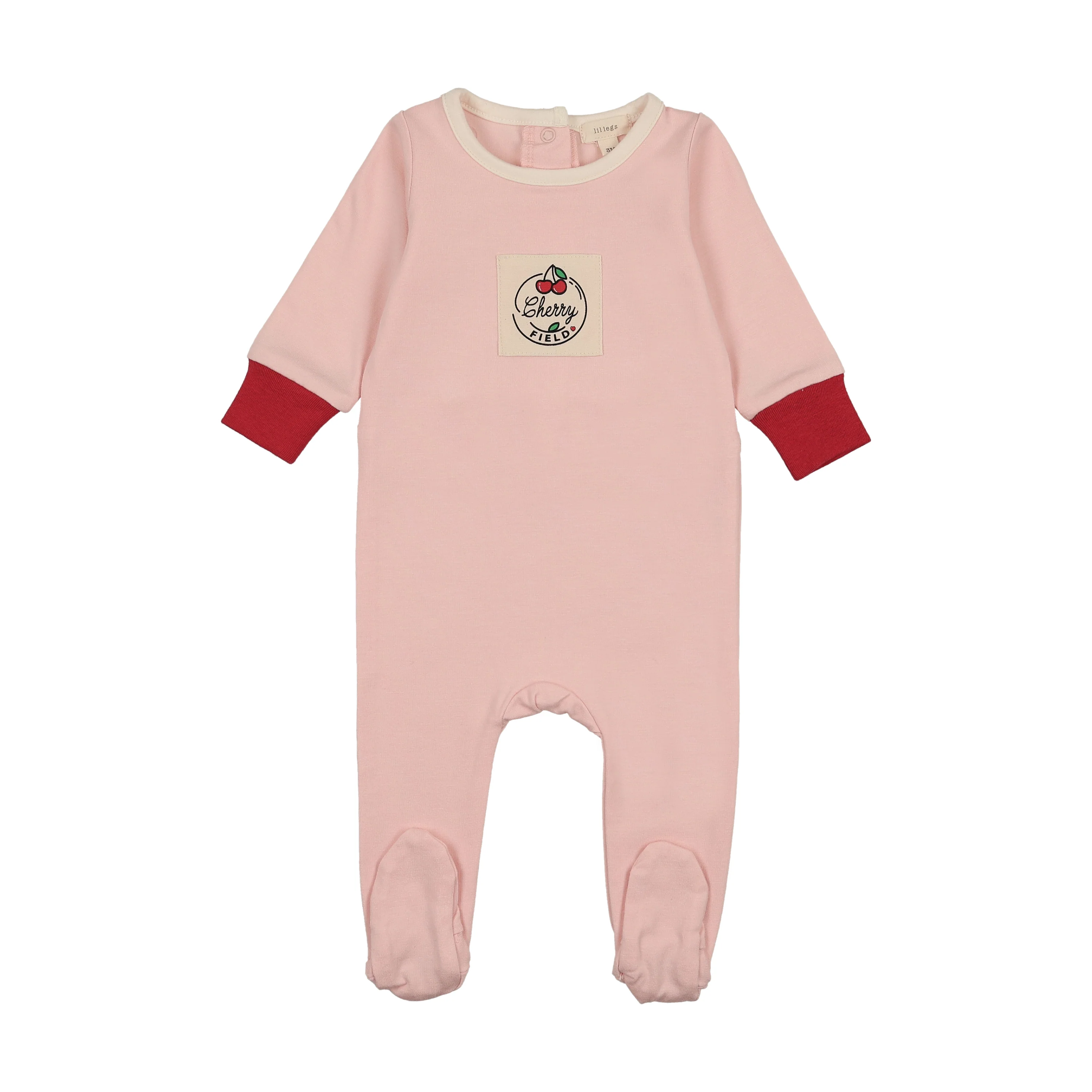 Analogie By Lil Legs Color Block Footie - Pink
