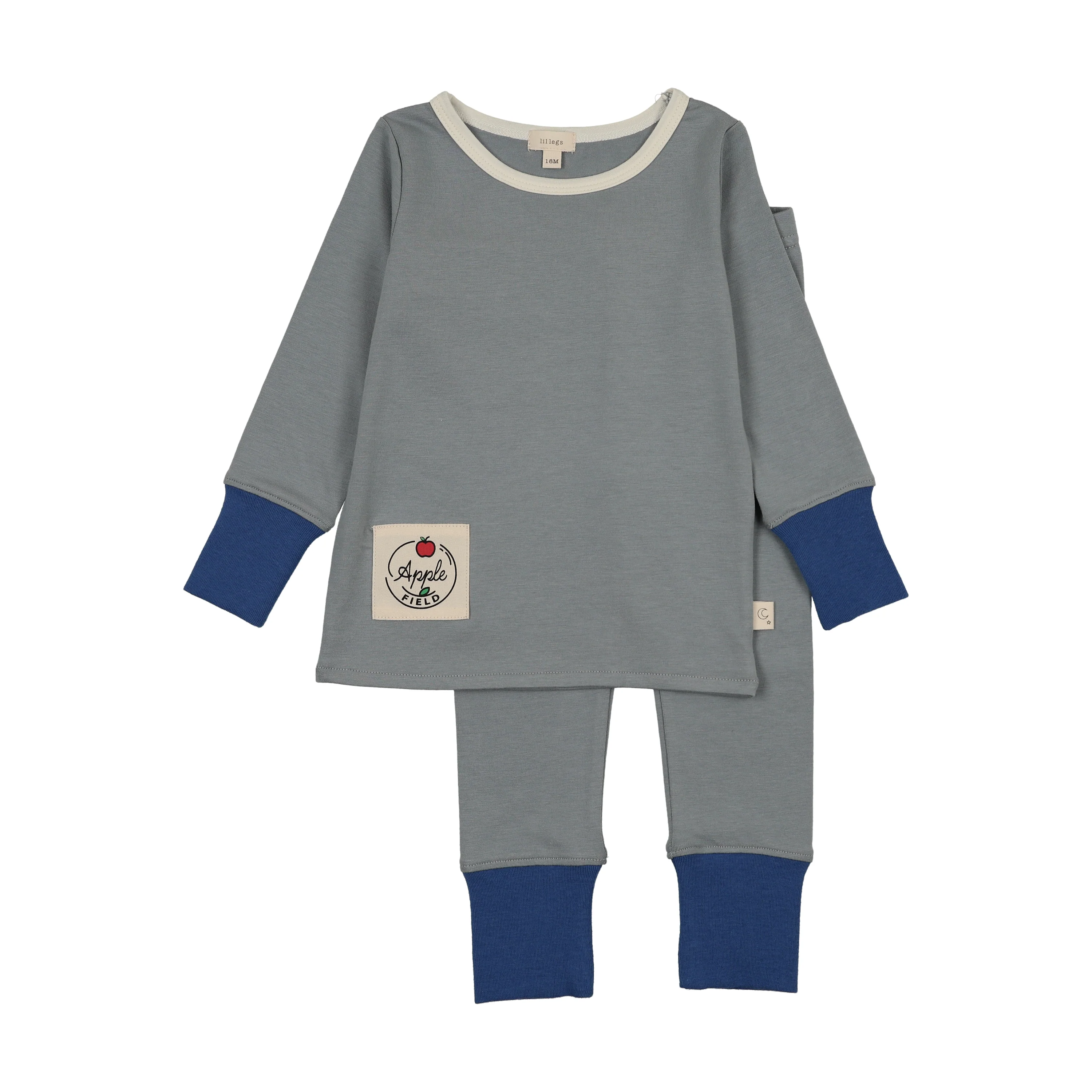 Analogie By Lil Legs Color Block Lounge Set - Blue