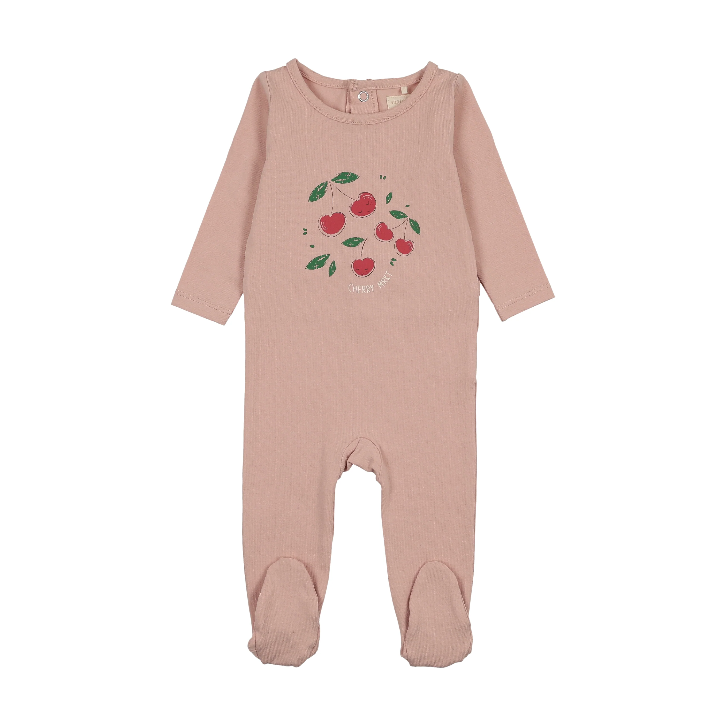 Analogie By Lil Legs Common Folk Girls Footie - Pink