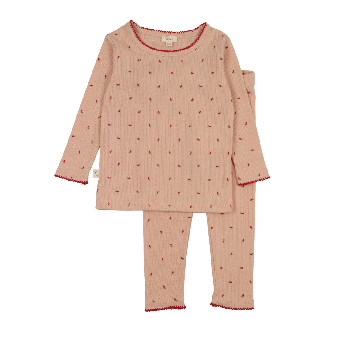 Analogie By Lil Legs Dainty Print Lounge Set - Rose