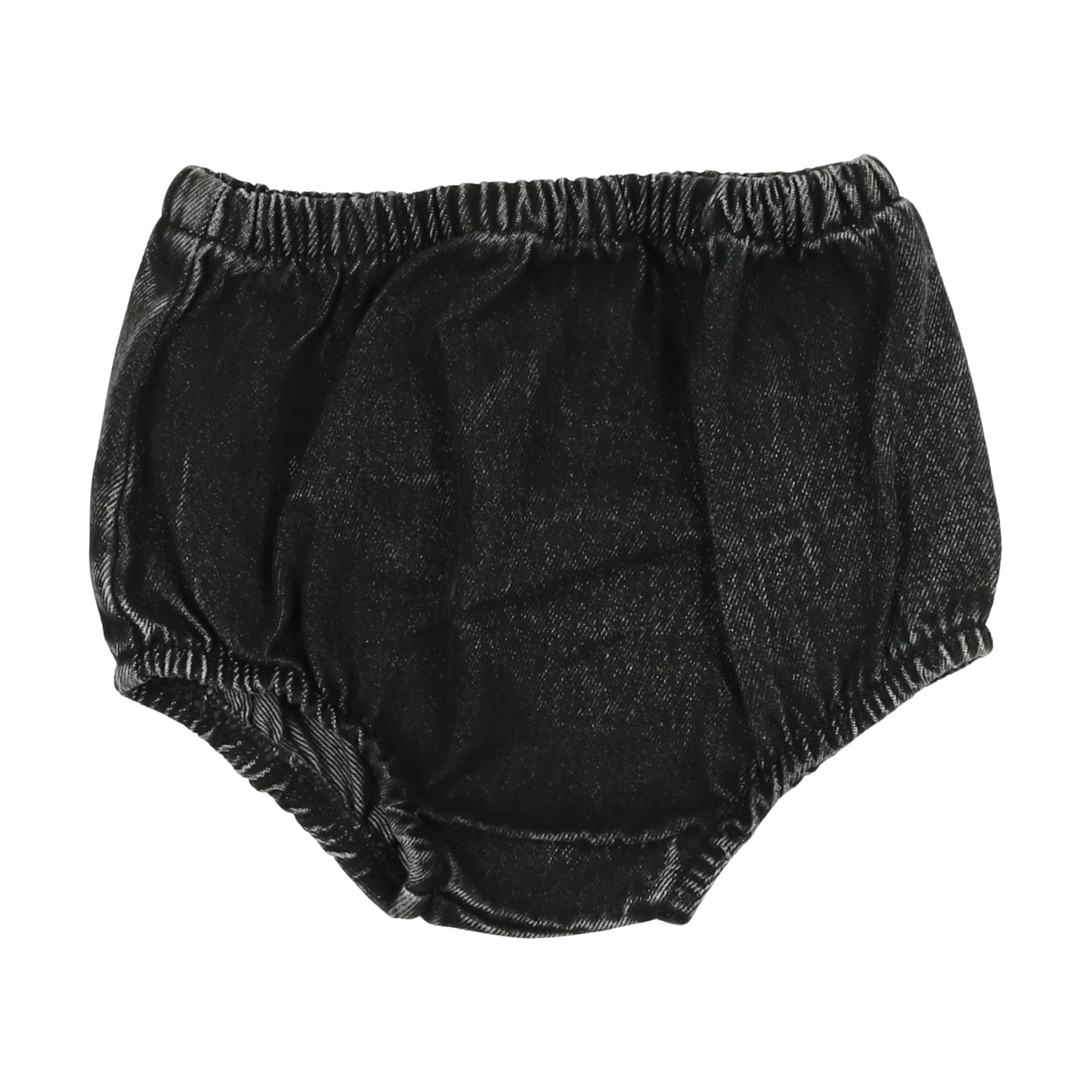 Analogie By Lil Legs DENIM BLOOMERS - Black Denim
