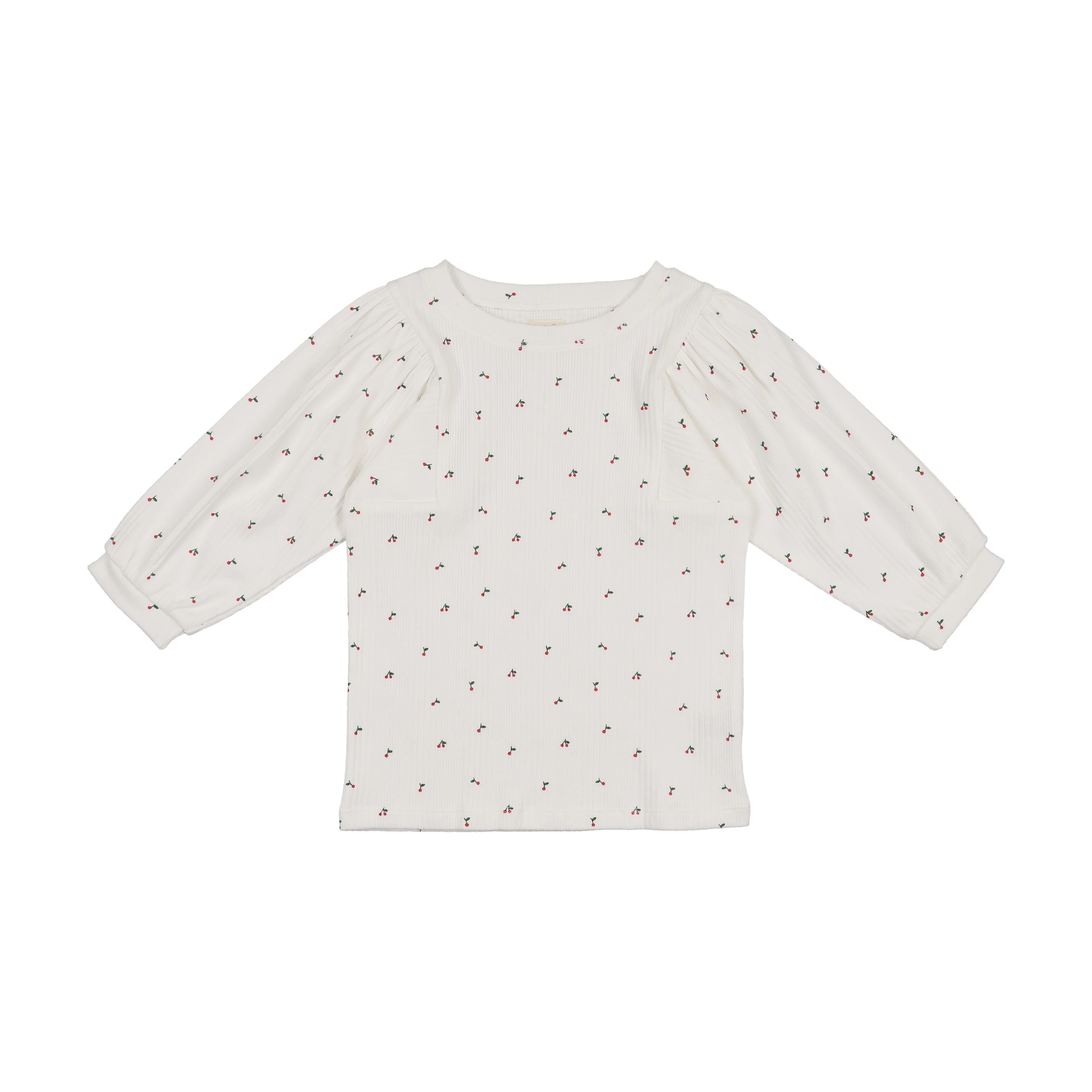 Analogie By Lil Legs Denim Capsule Girls Tee 3/4 - White