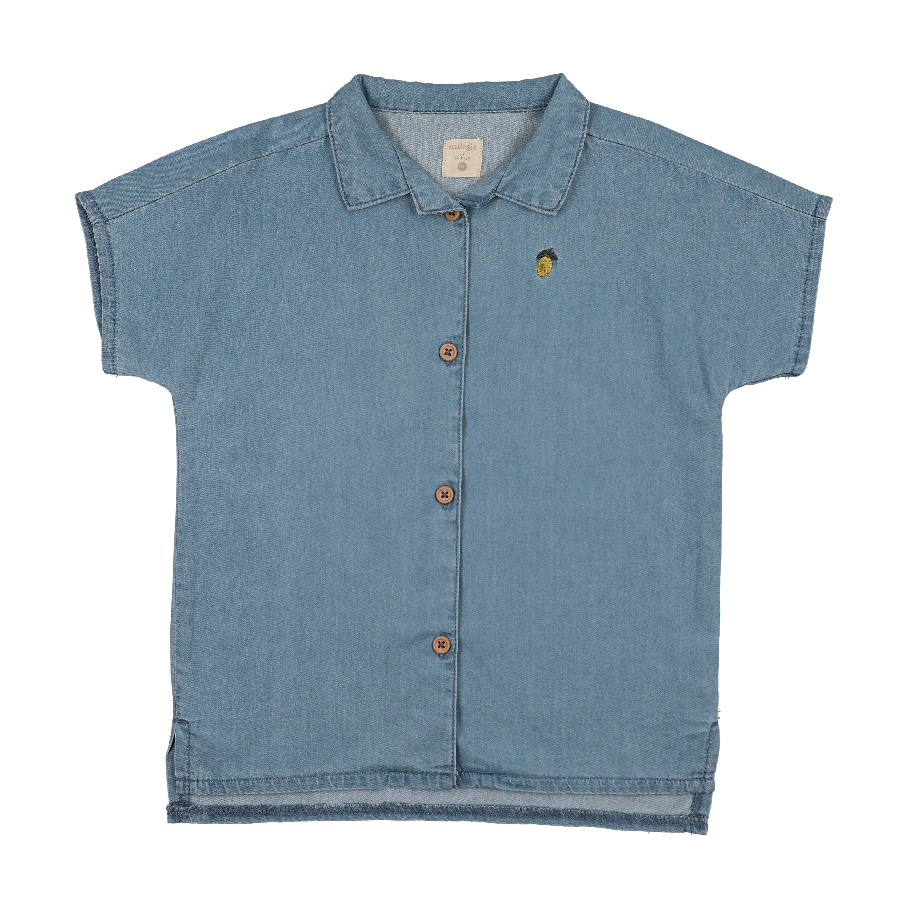 Analogie By Lil Legs Denim Capsule Shirt - Blue Tencel