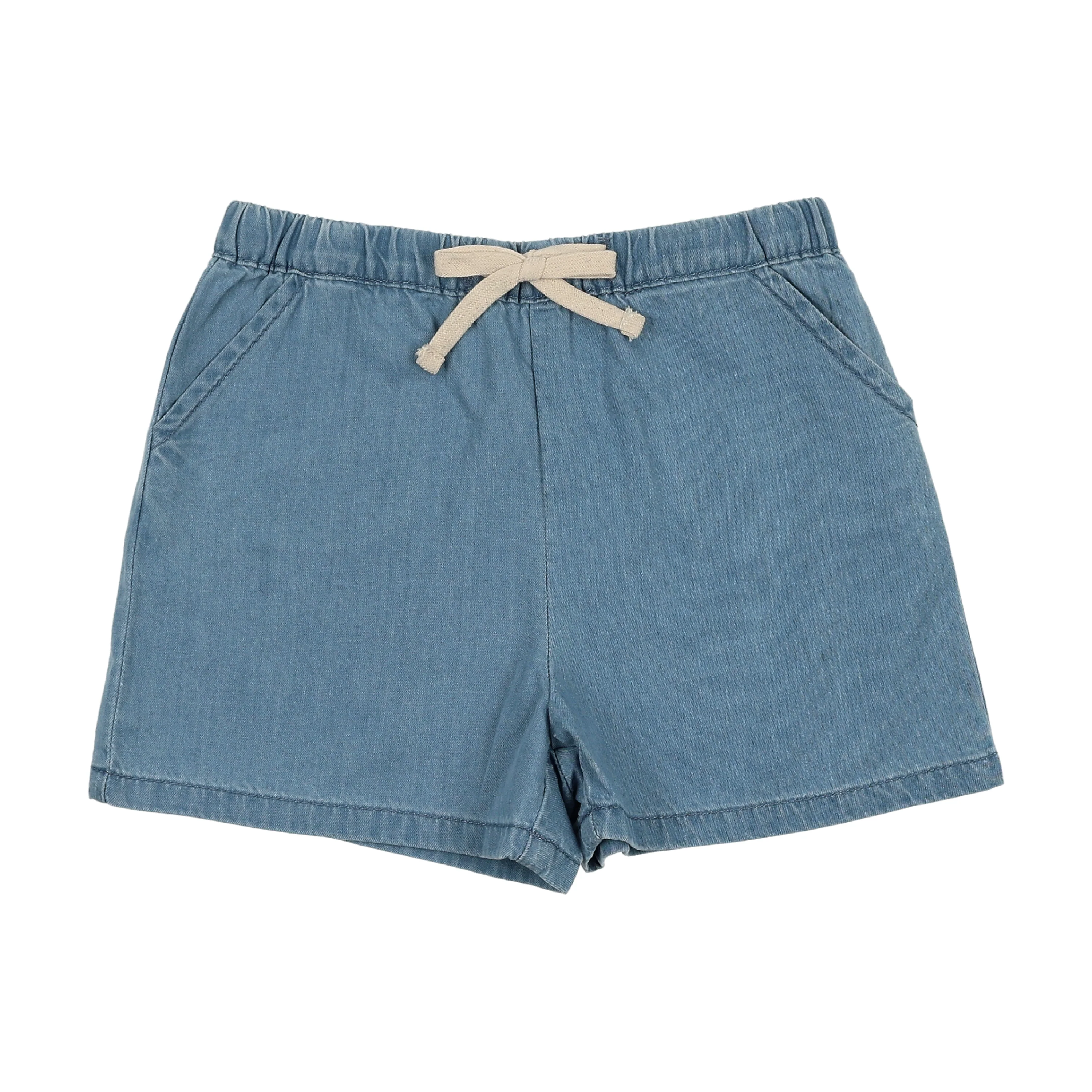 Analogie By Lil Legs Denim Capsule Shorts - Blue Tencel