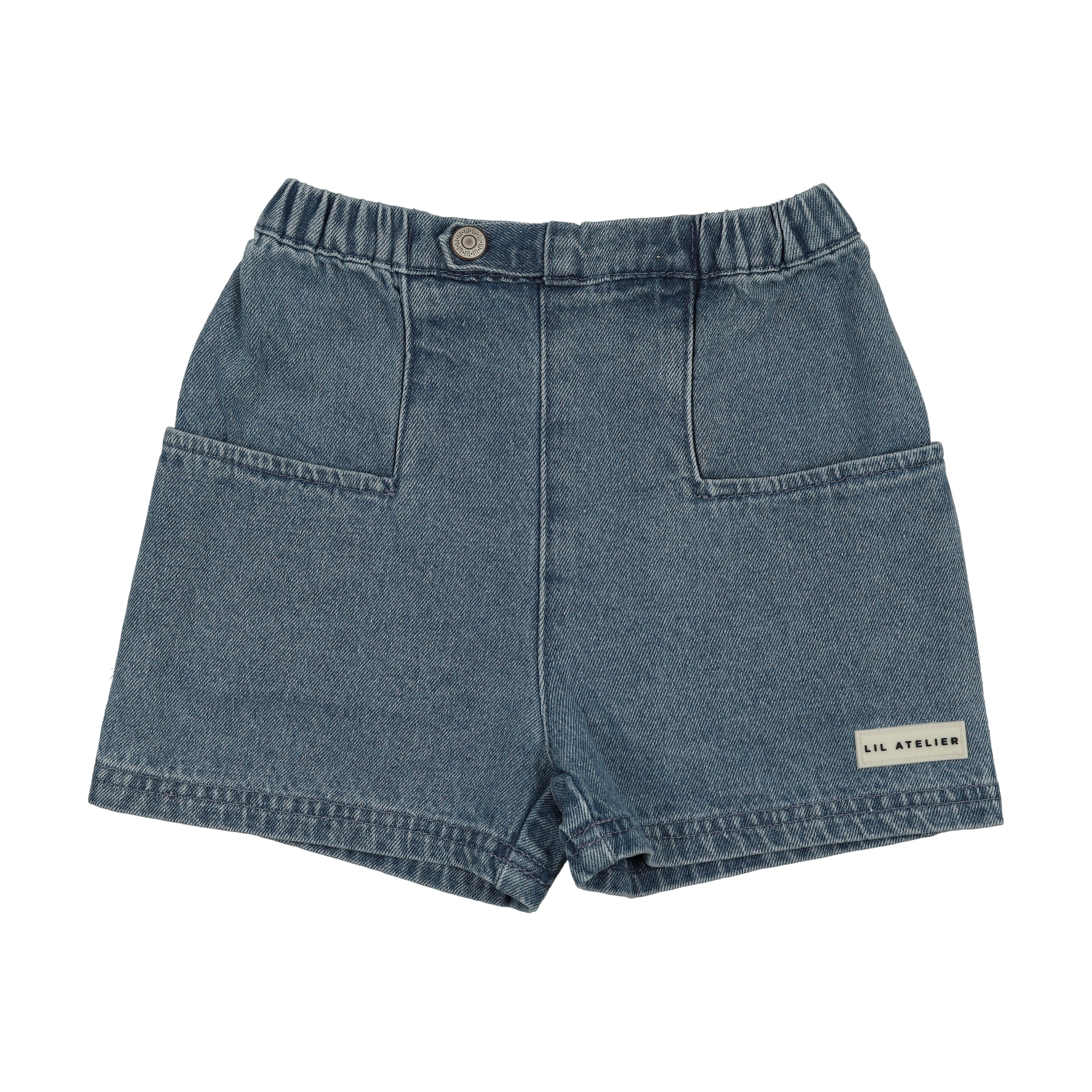 Analogie By Lil Legs Denim City Shorts - Mid Blue Wash