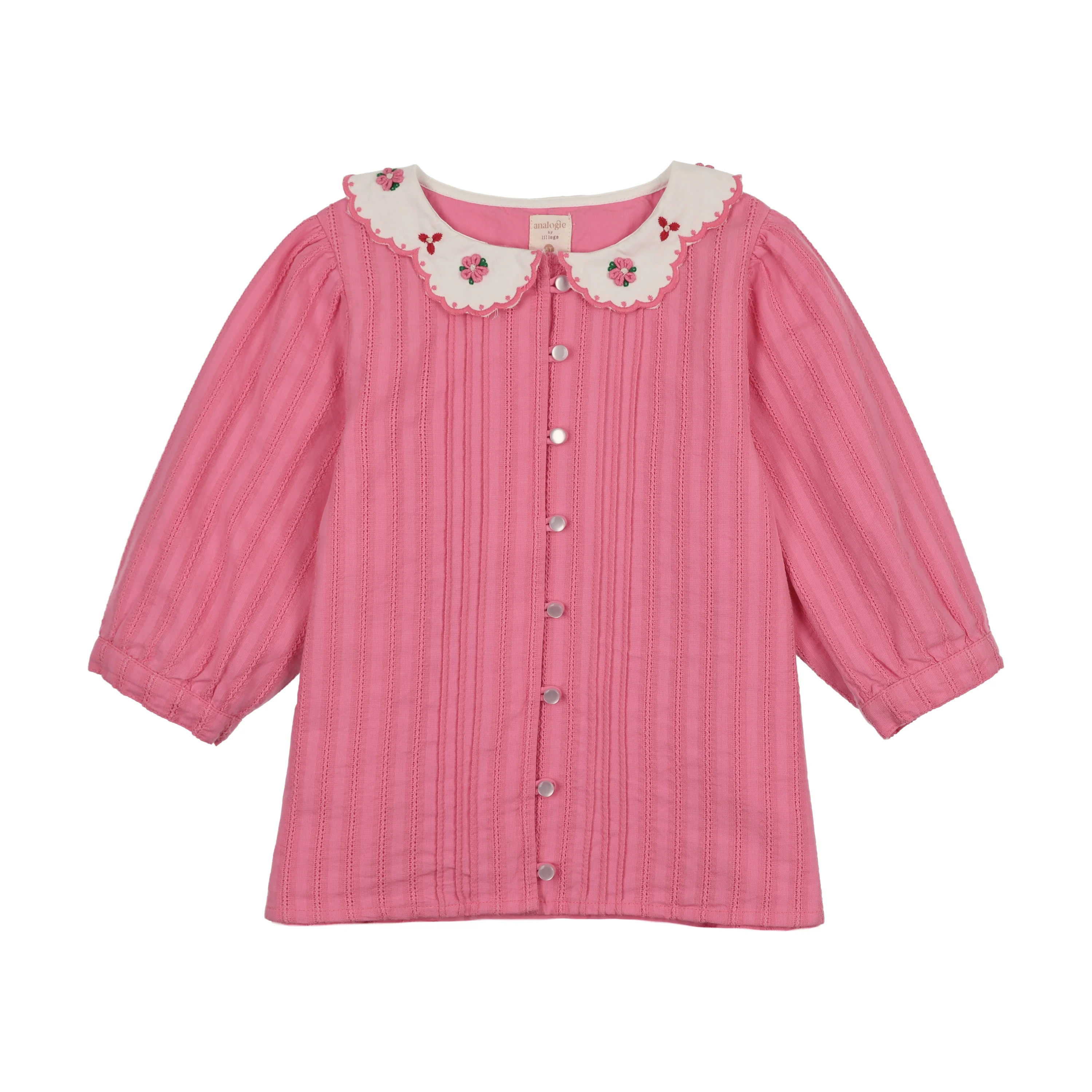 Analogie By Lil Legs Downtown Blouse - Fresh Pink