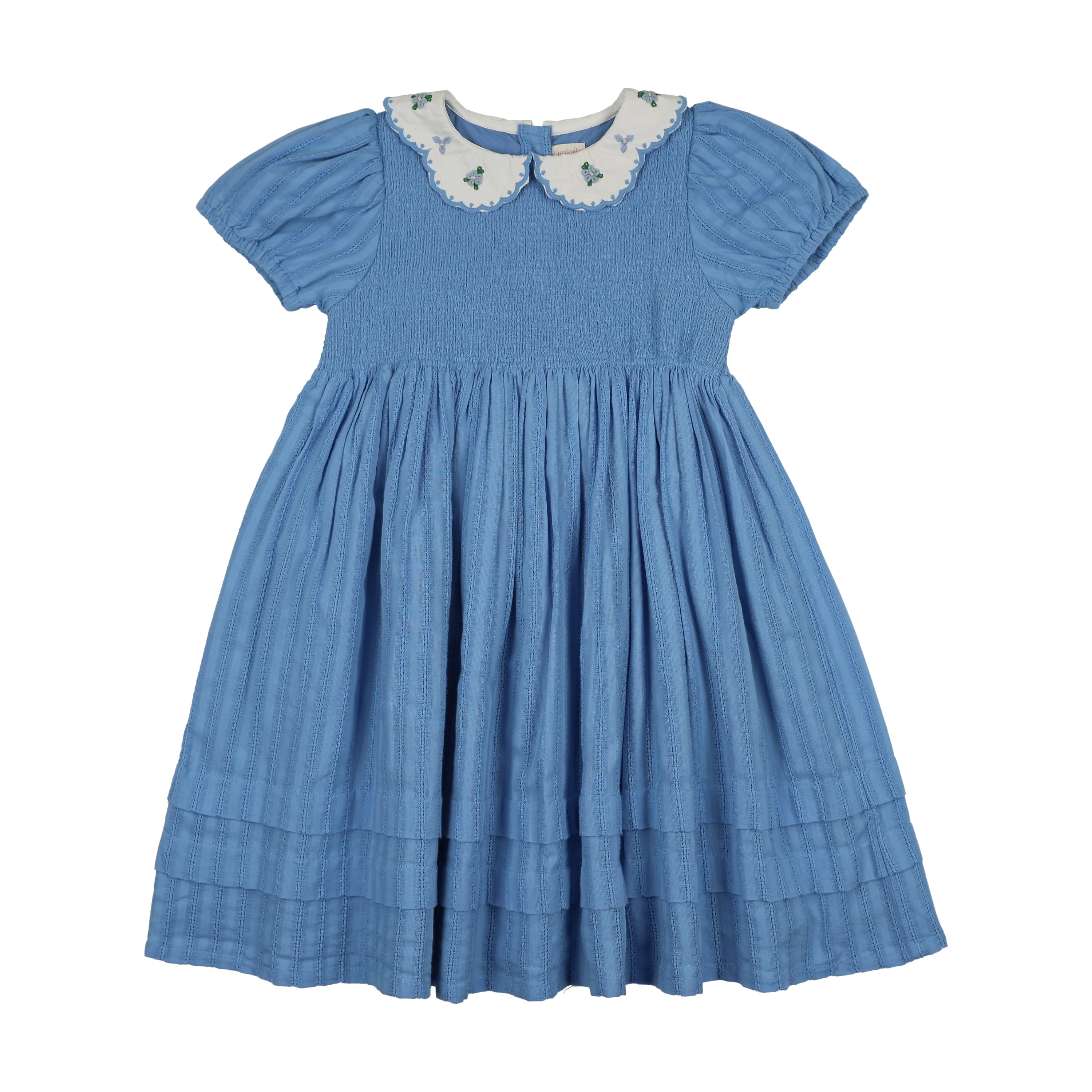 Analogie By Lil Legs Downtown Dress-SS - Fresh Blue