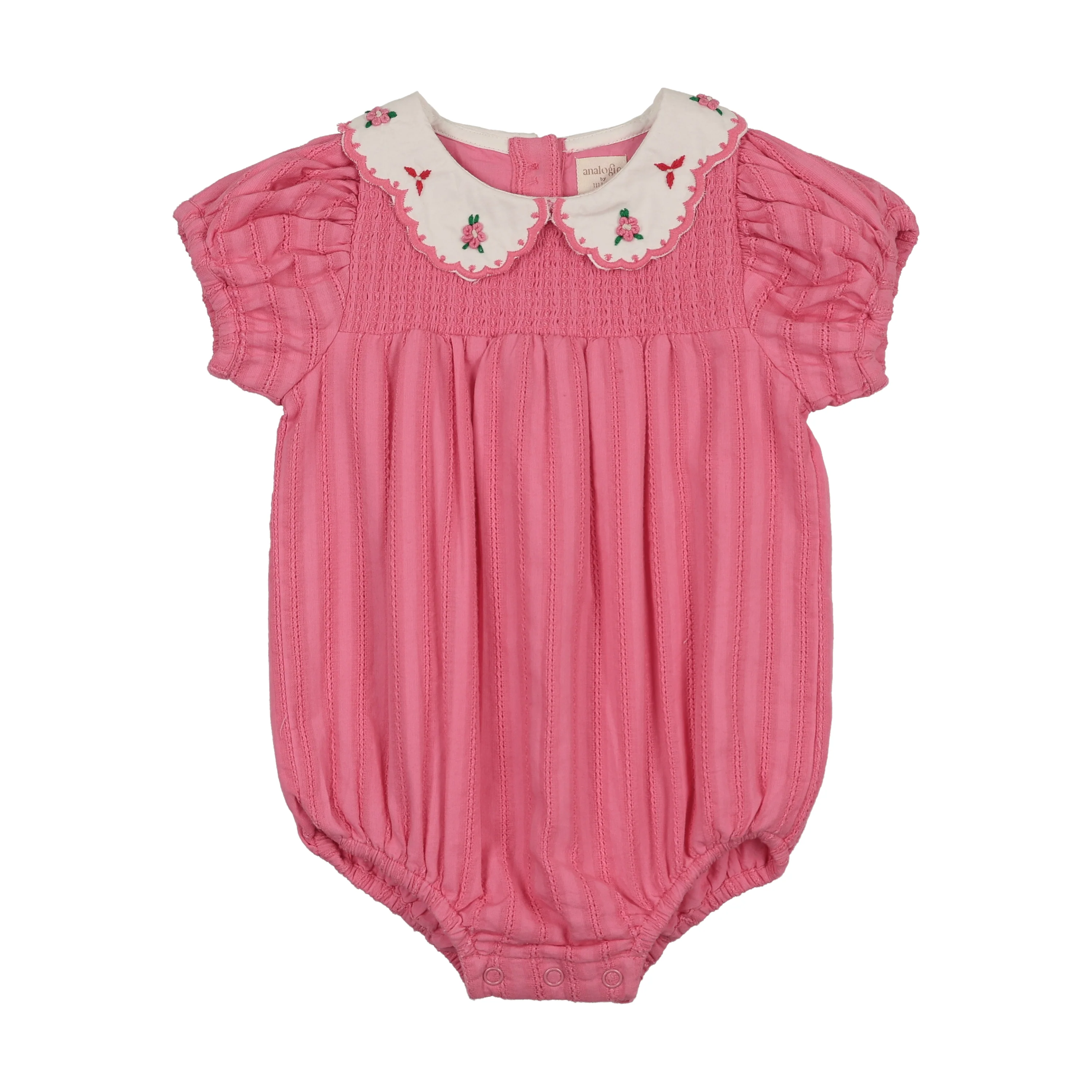 Analogie By Lil Legs Downtown Romper - Fresh Pink