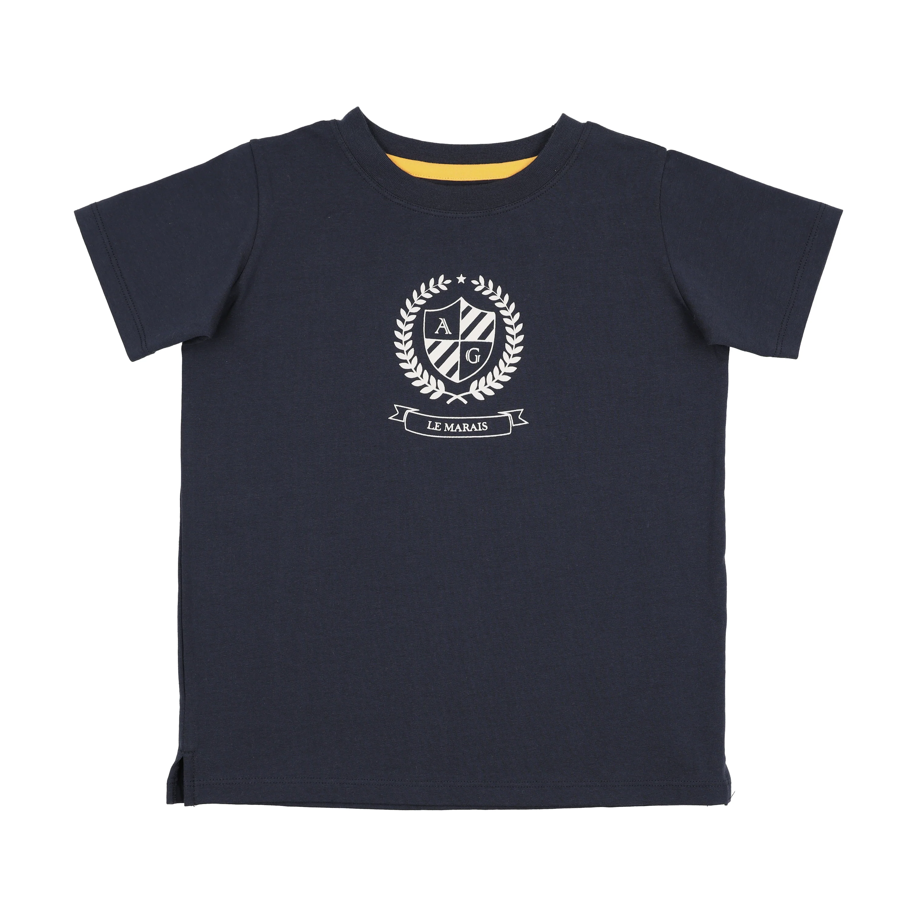 Analogie By Lil Legs Emblem Tee - Navy