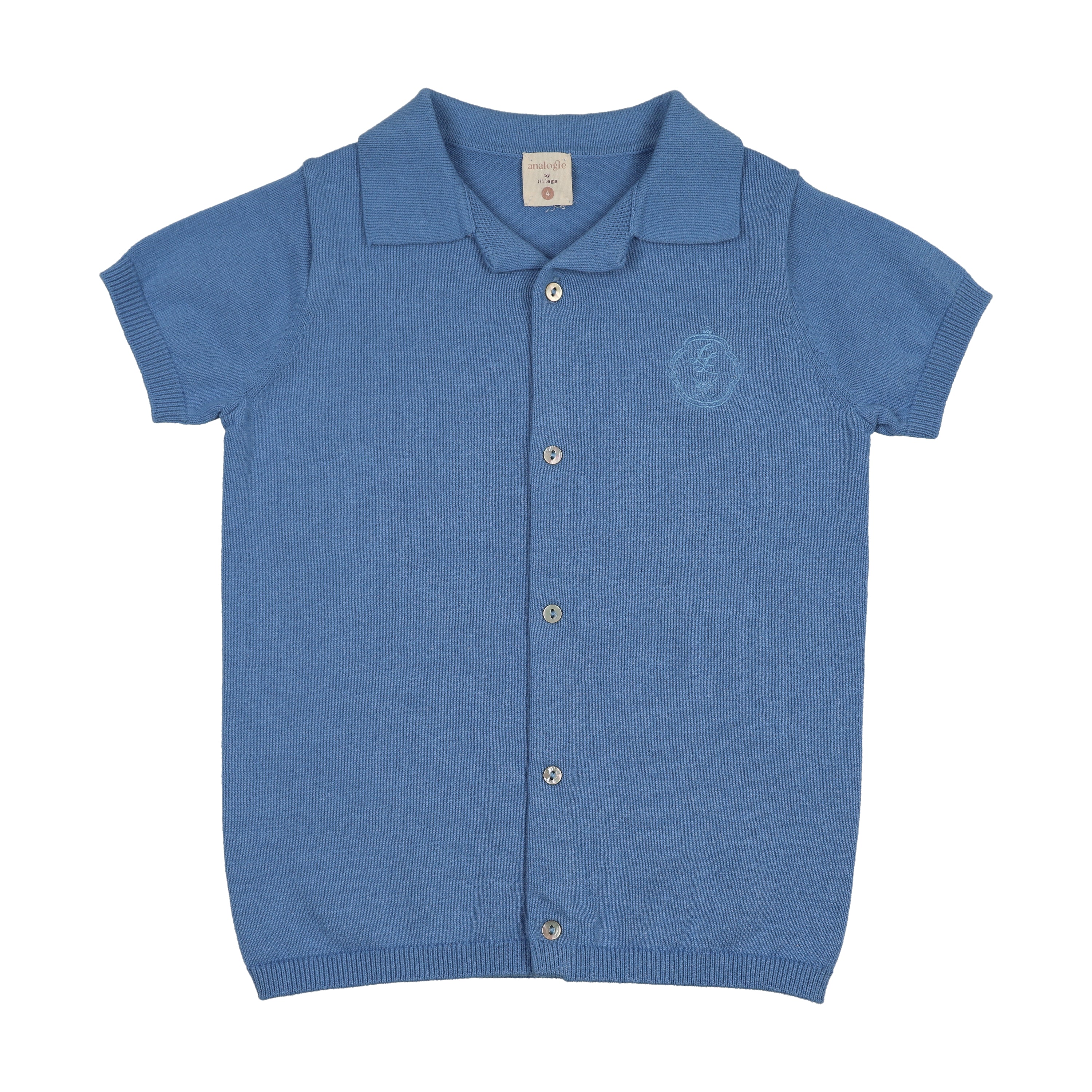 Analogie By Lil Legs Grandpa Knit Sweater - Fresh Blue