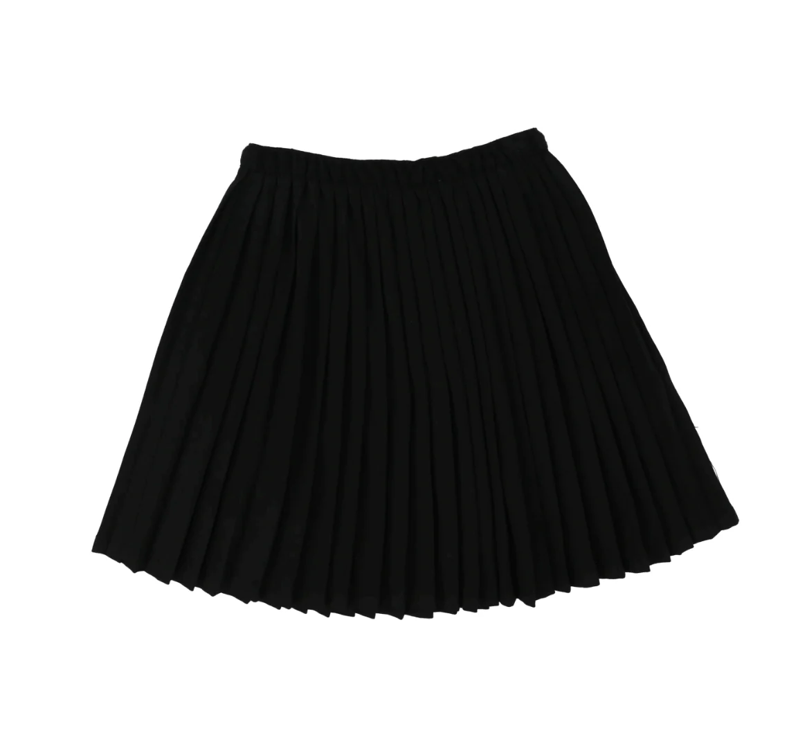 Analogie By Lil Legs Knife Pleated Skirt - Black