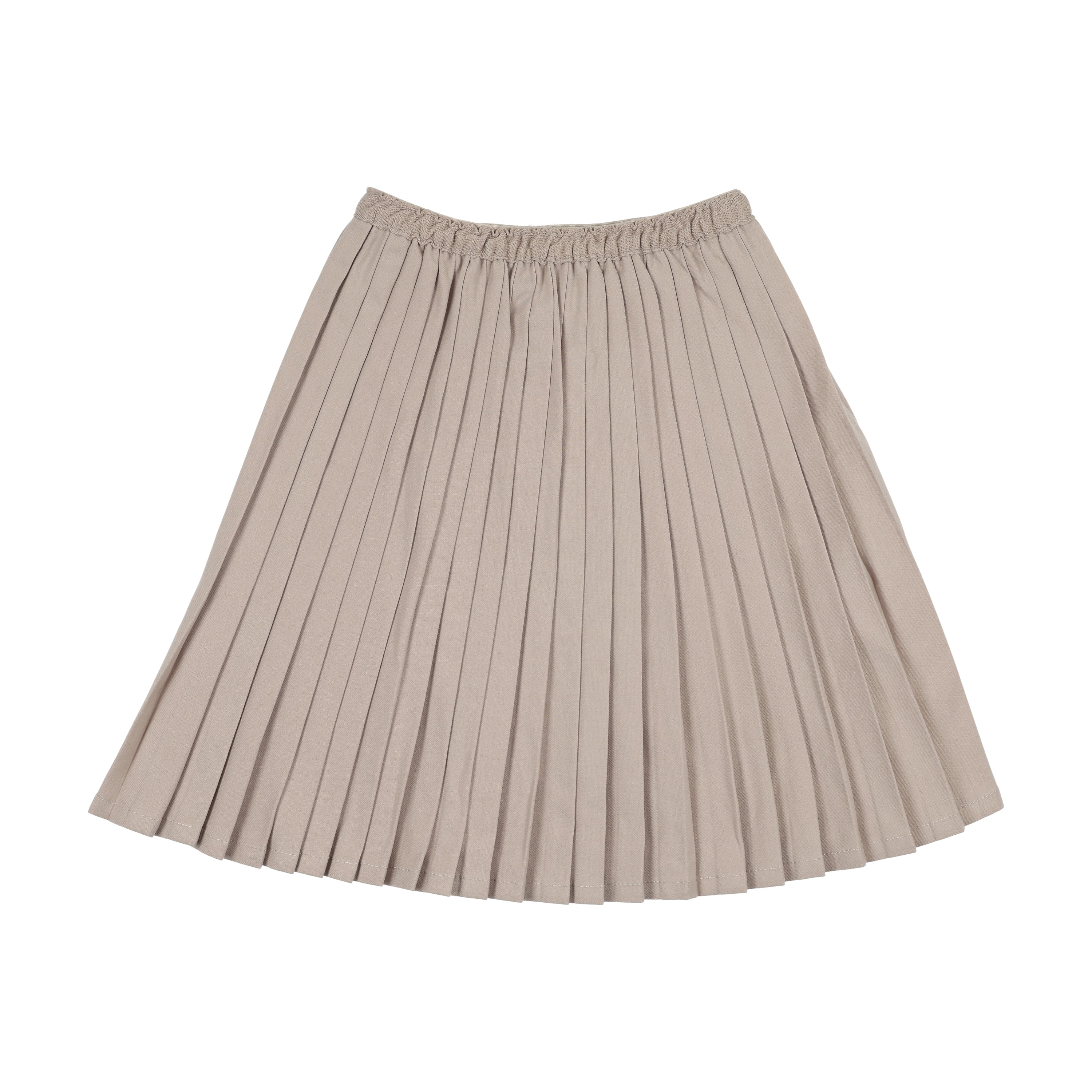 Analogie By Lil Legs Knife Pleated Skirt - Wheat