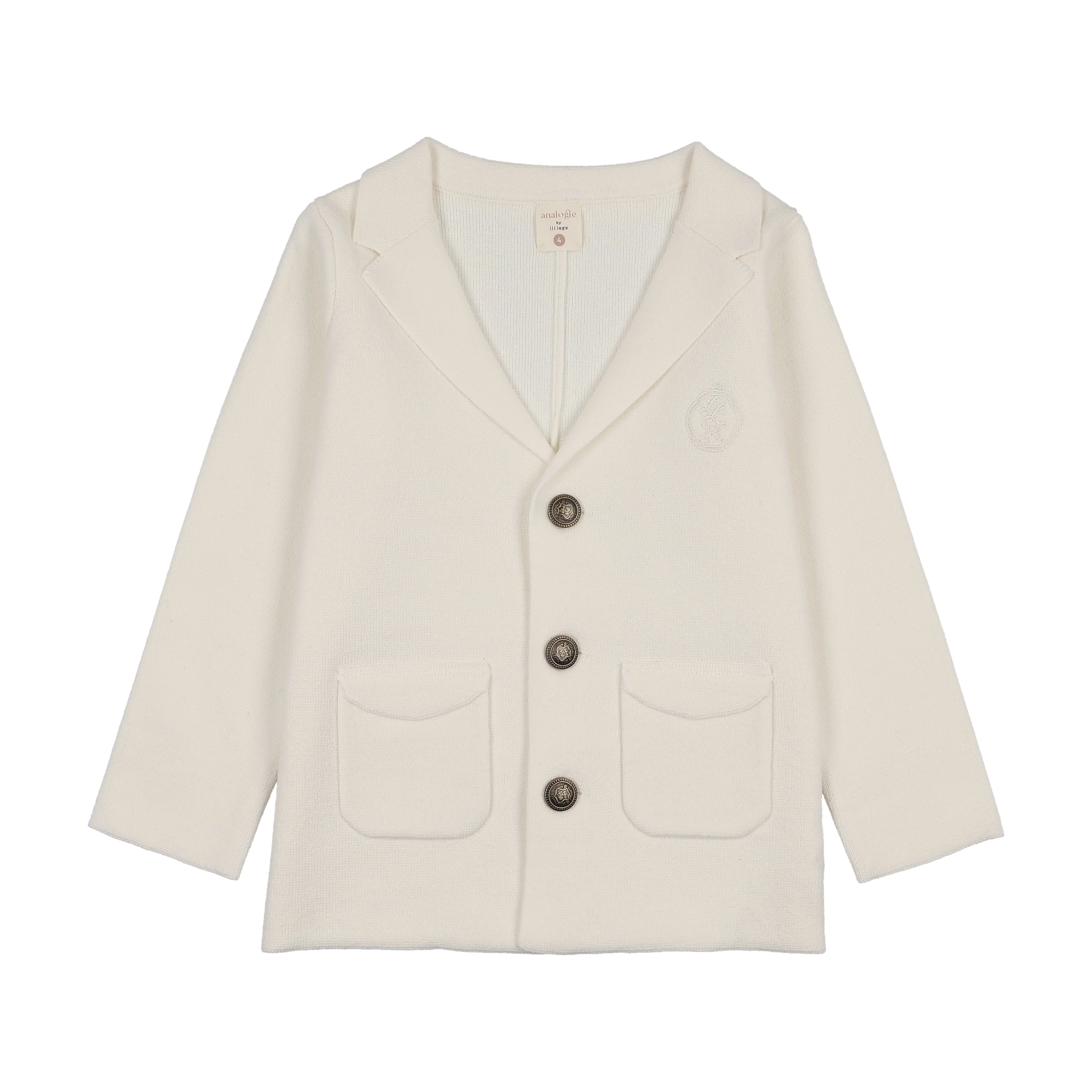 Analogie By Lil Legs Knit Blazer - Cream