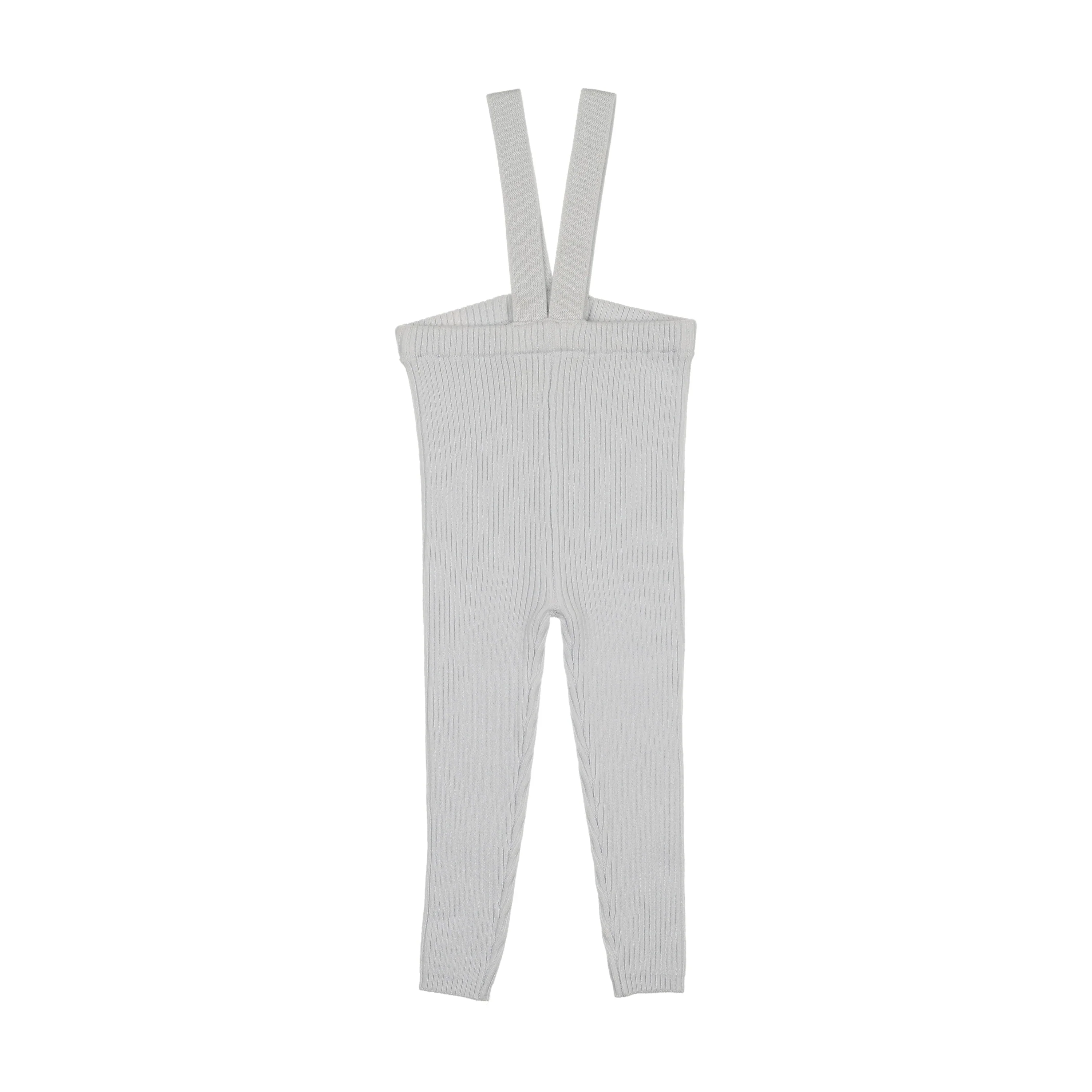 Analogie By Lil Legs Knit Long Suspender Leggings - Clear Blue