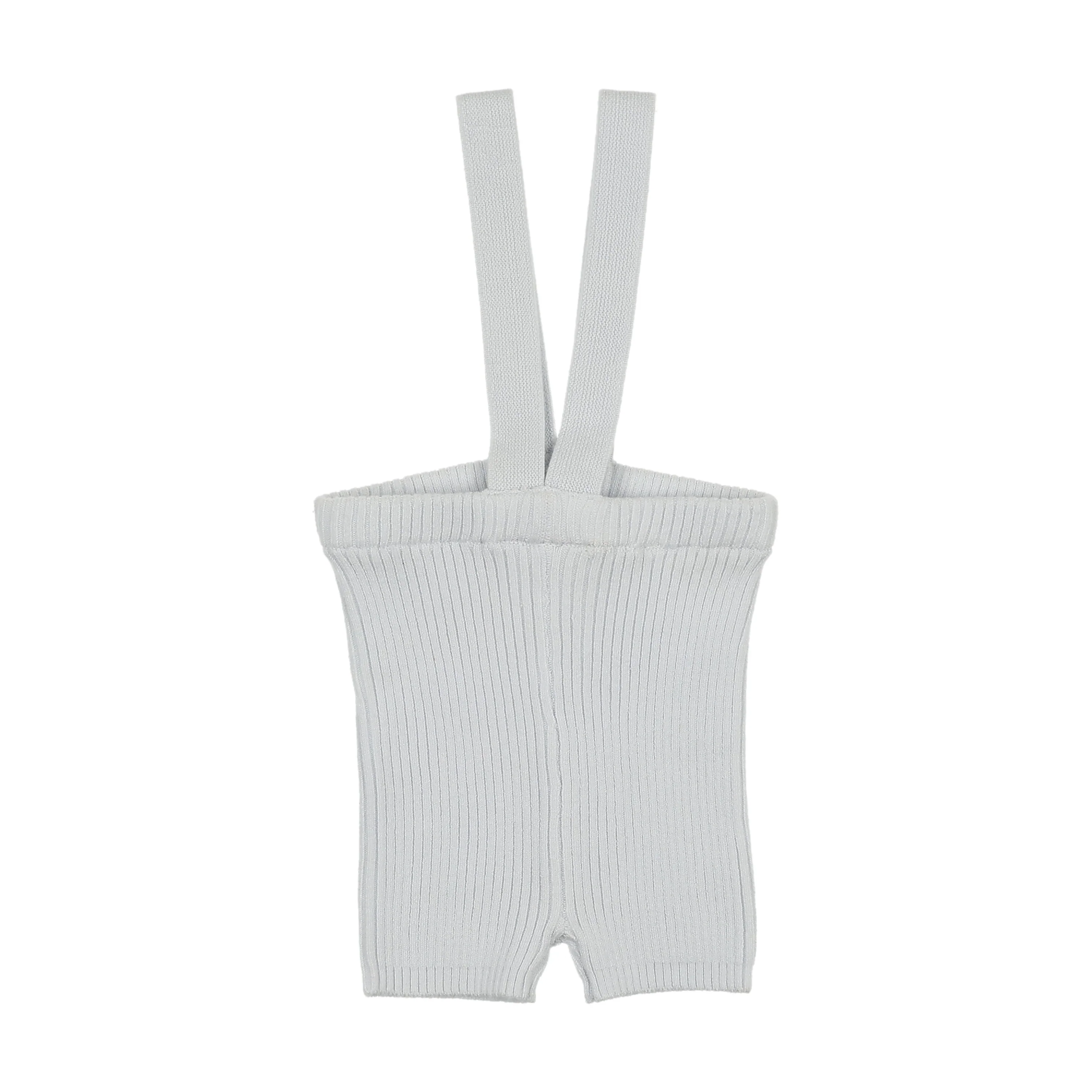 Analogie By Lil Legs Knit Short Suspender Leggings - Clear Blue