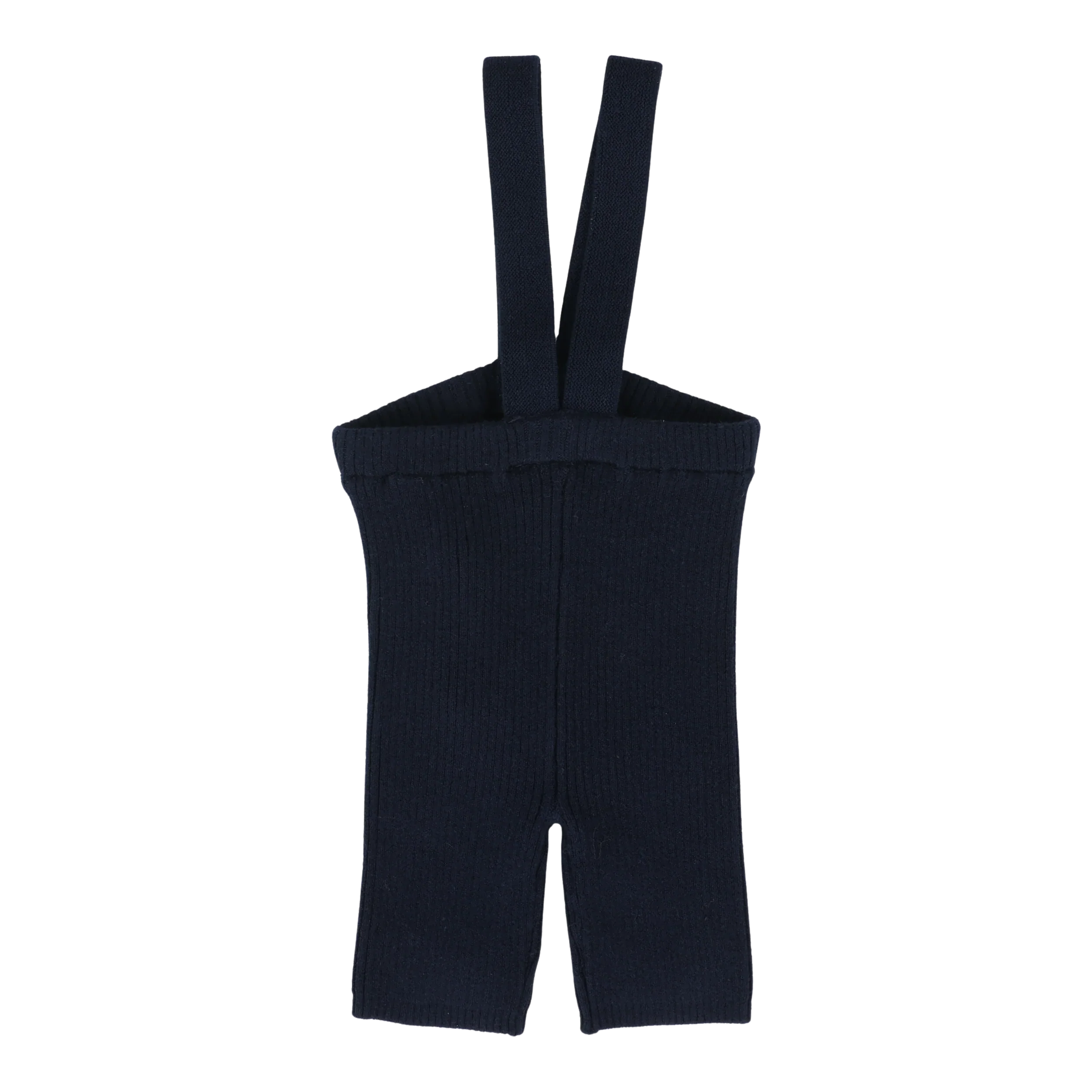 Analogie By Lil Legs Knit Short Suspender Leggings - Navy