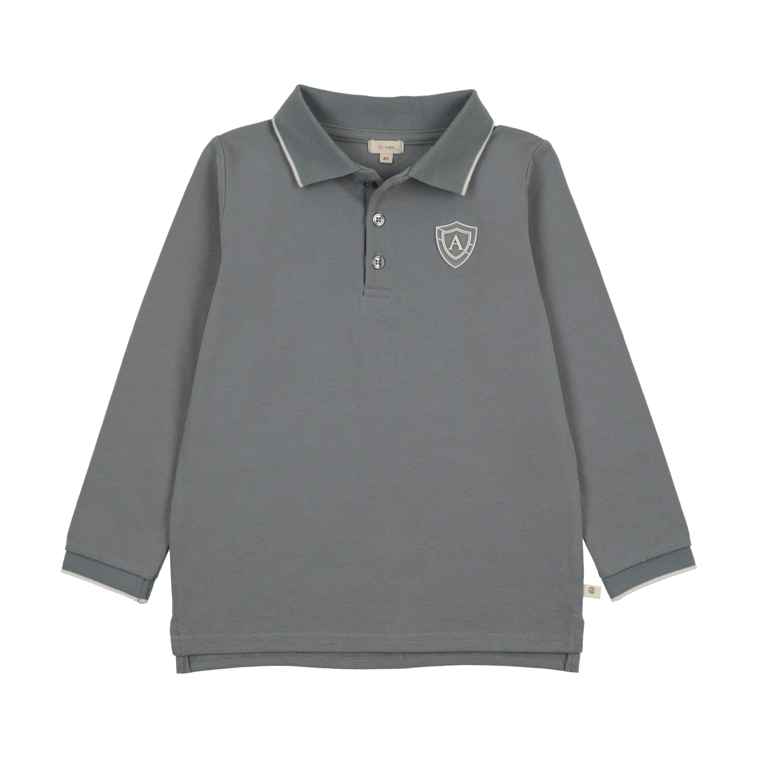Analogie By Lil Legs Logo Polo LS - Blue
