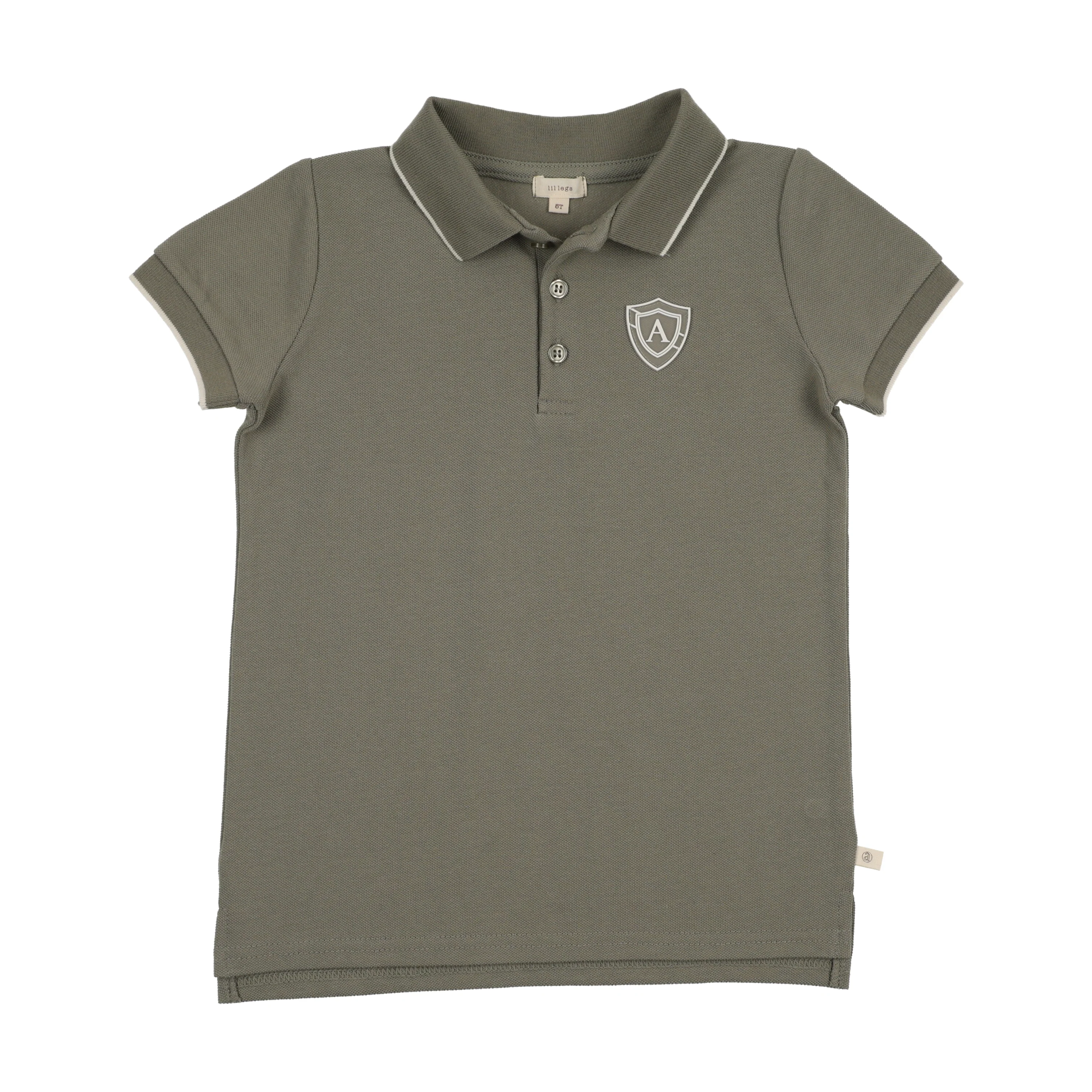 Analogie By Lil Legs Logo Polo SS - Olive Green