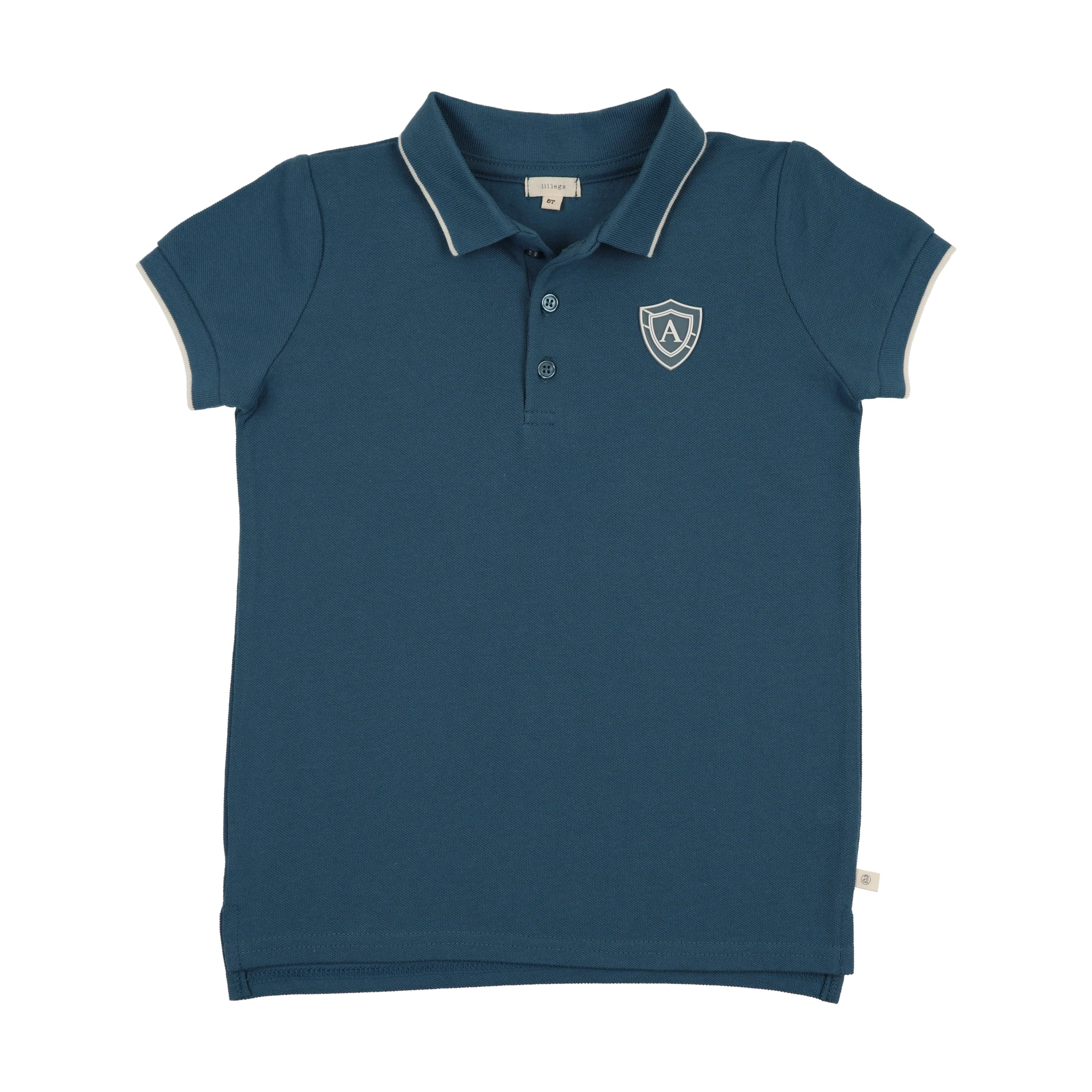 Analogie By Lil Legs Logo Polo SS - Slate
