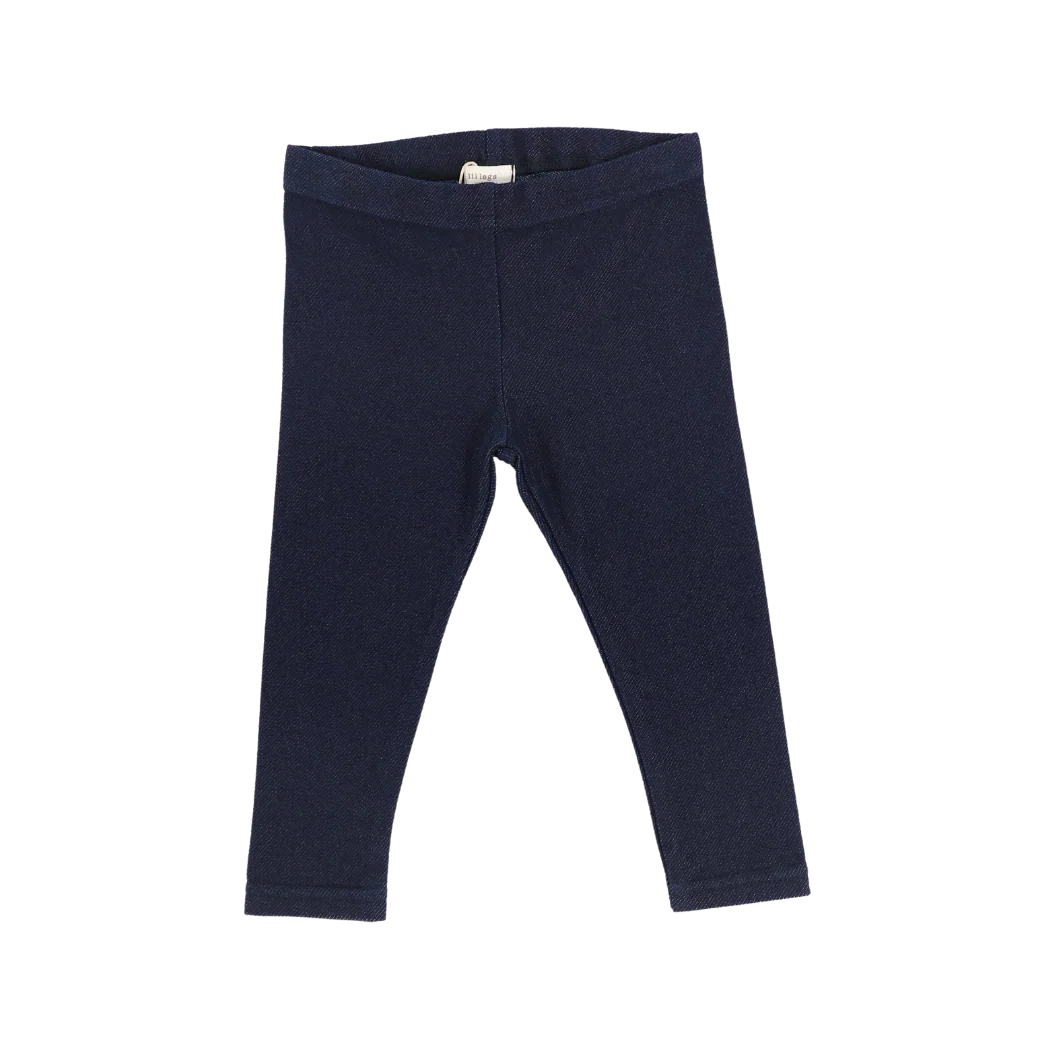 Analogie By Lil Legs Long Leggings - Dark Jean