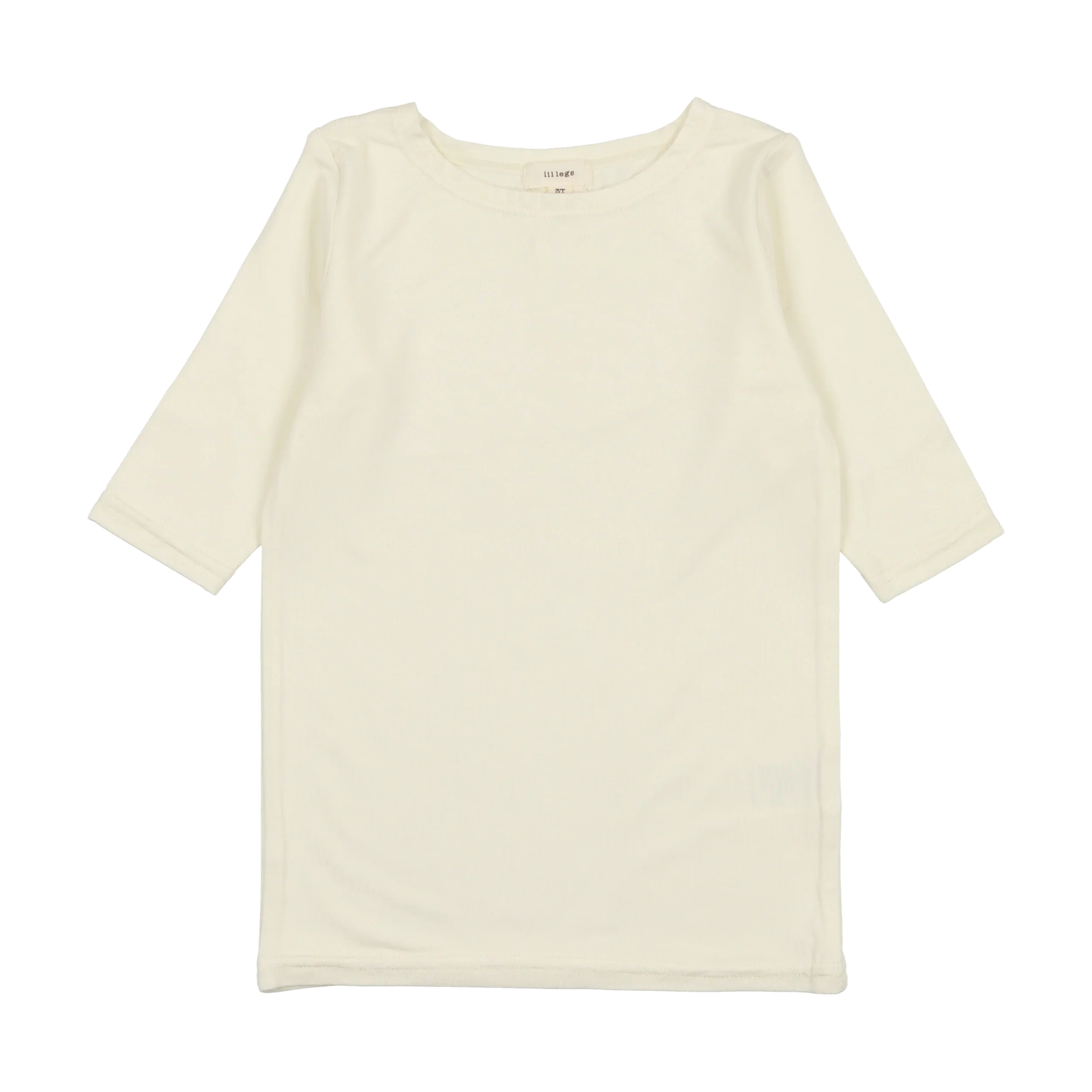 Analogie By Lil Legs Long Sleeve Bamboo Tee - Cream