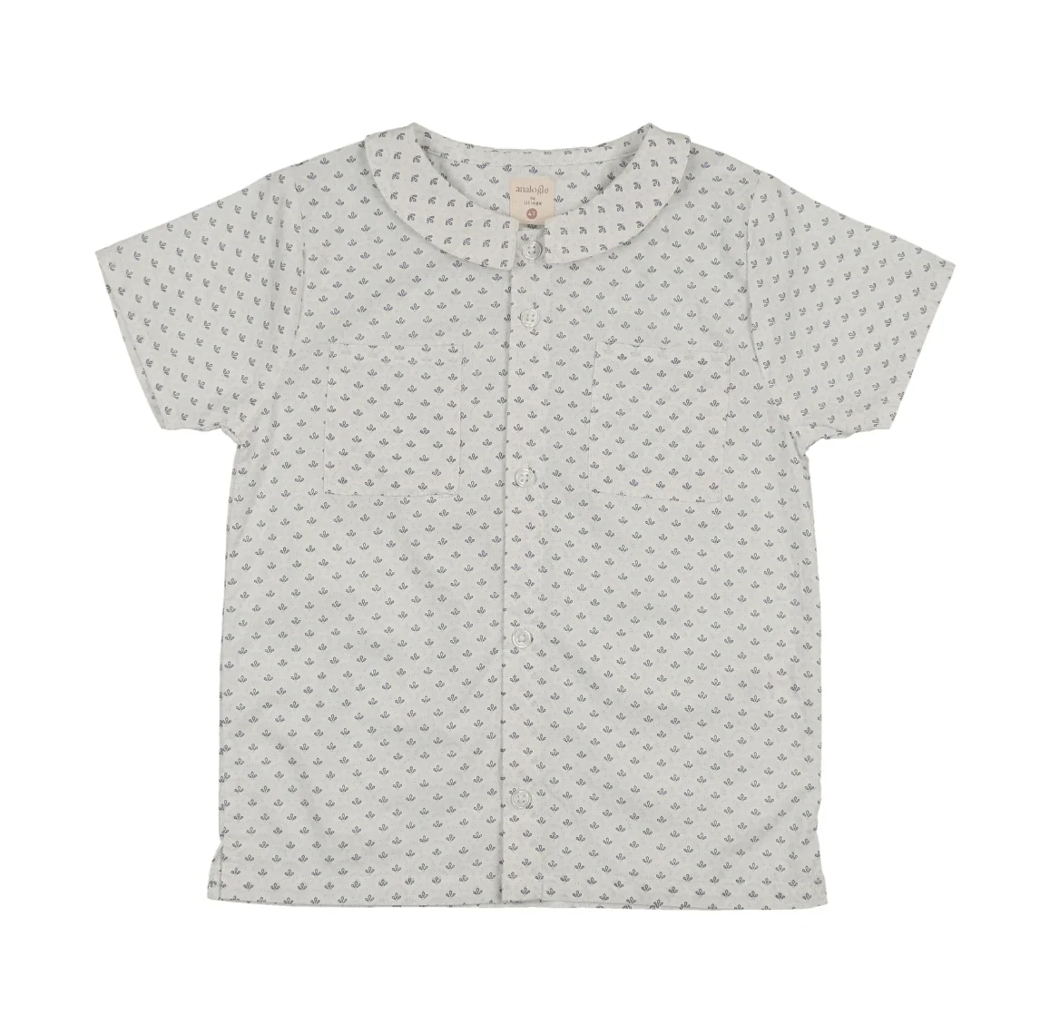 Analogie By Lil Legs Mountain Meadows Pocket Shirt - Clear Blue