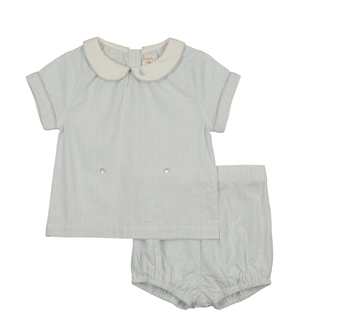 Analogie By Lil Legs Mountain Meadows Toddler Set - Clear Blue