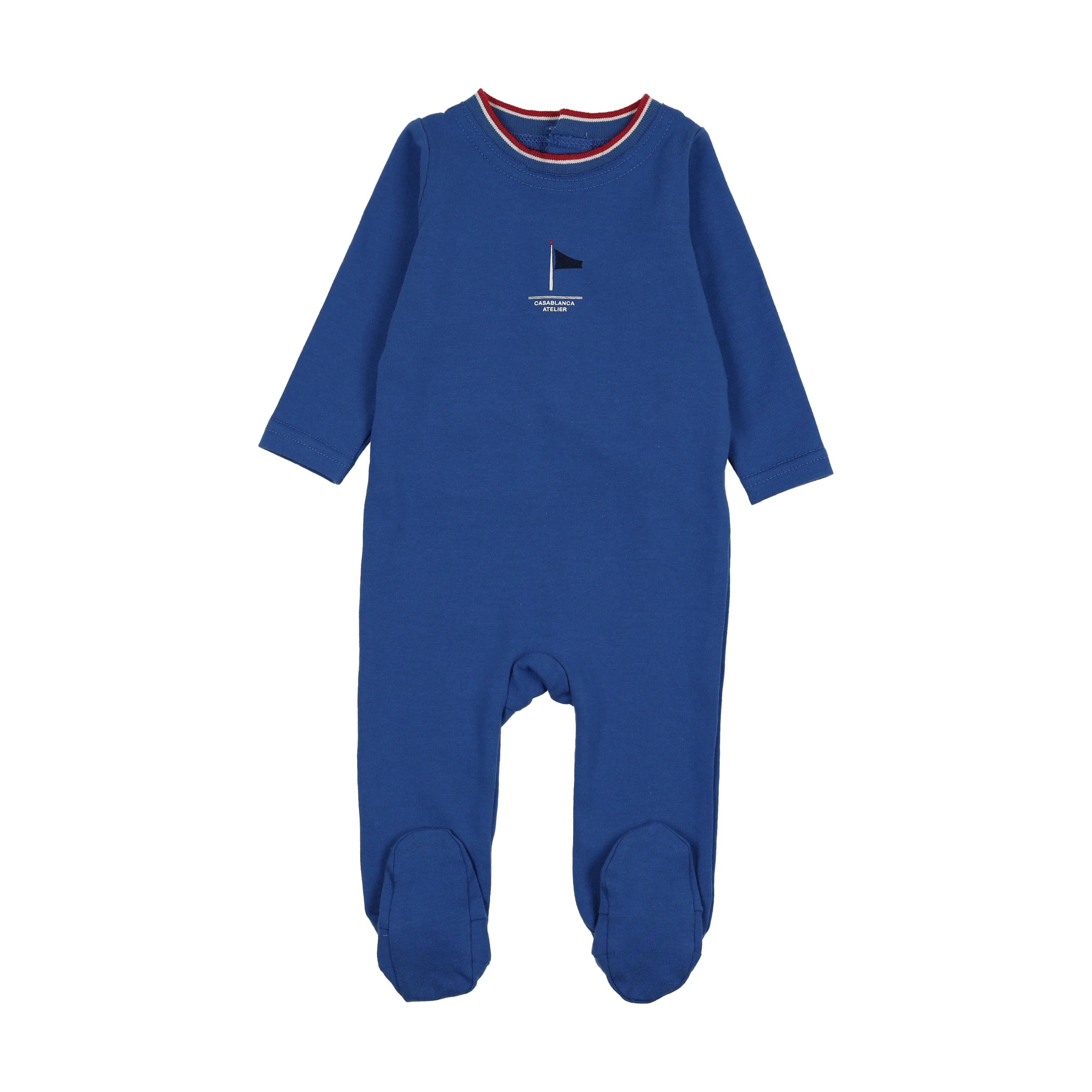 Analogie By Lil Legs Outer Field Boys Footie - Electric Blue