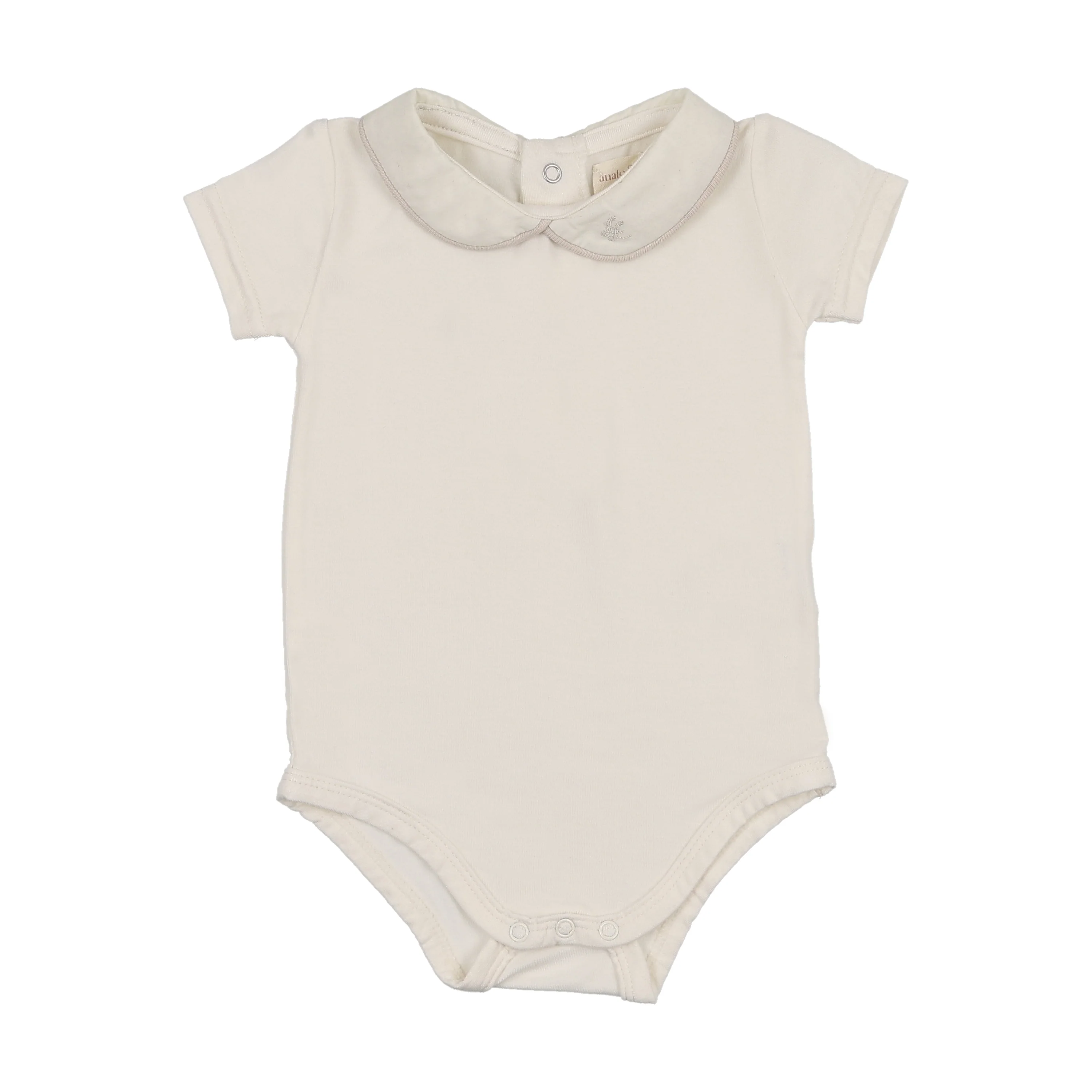 Analogie By Lil Legs Peter Pan Onesie with Piping - Cream