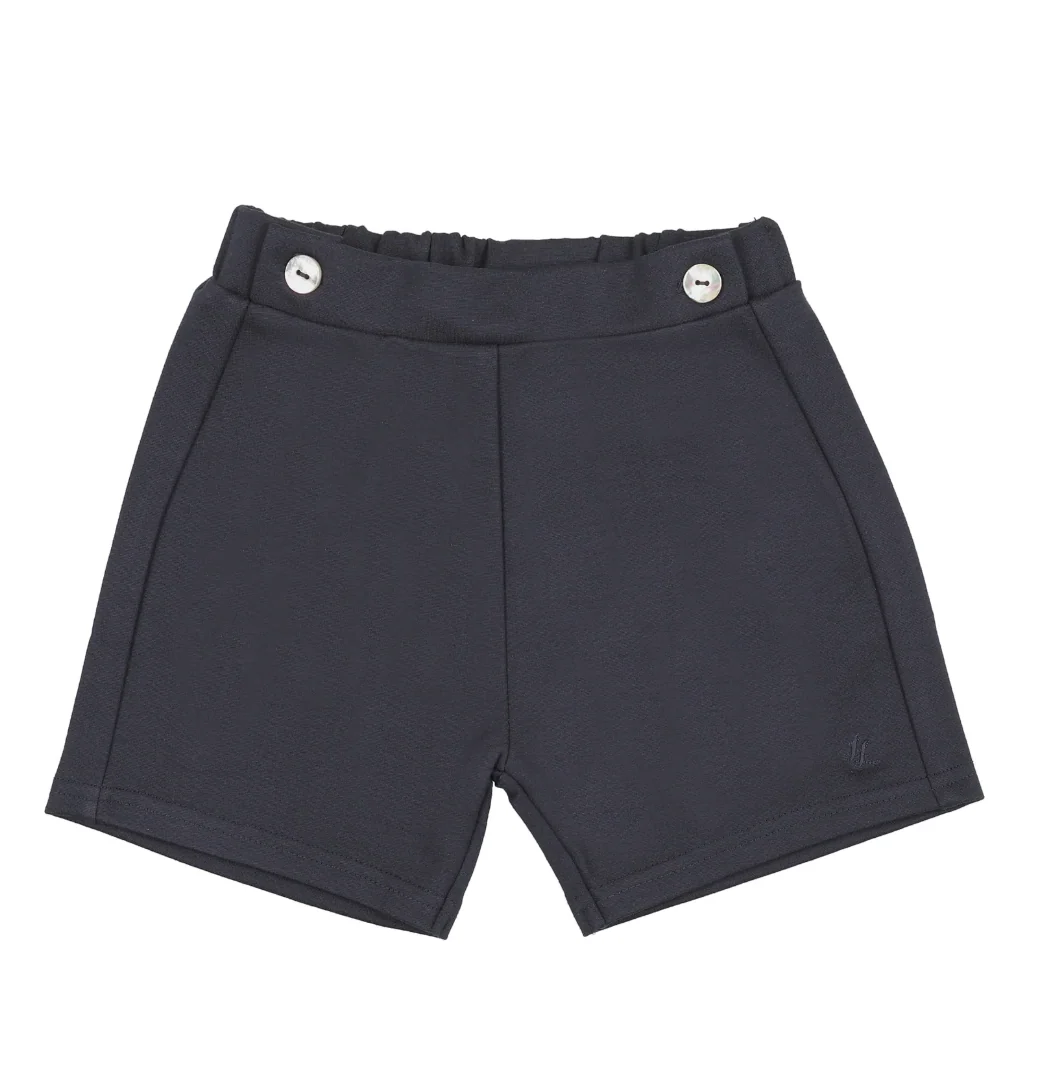 Analogie By Lil Legs Ponte Shorts - Navy