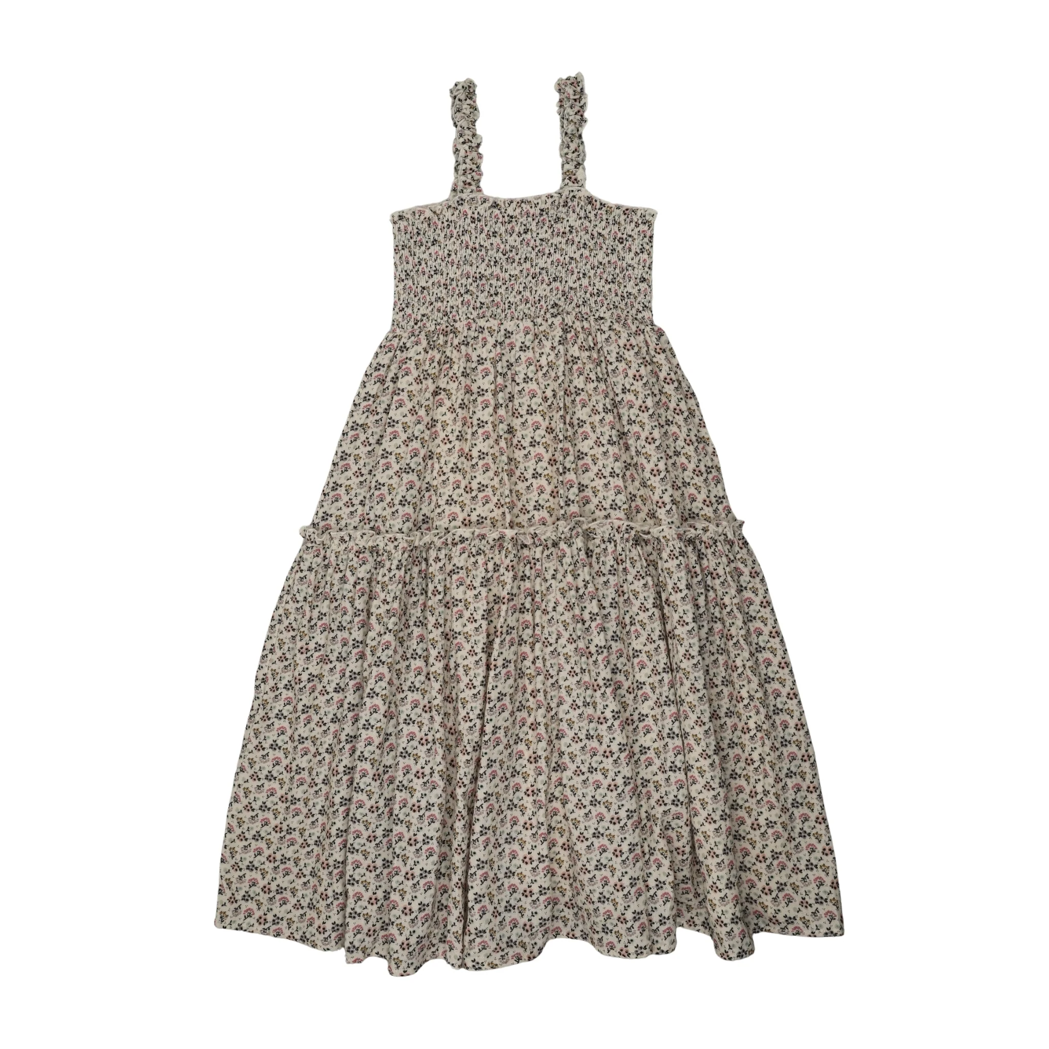 Analogie By Lil Legs Smocked Maxi Jumper - Multi Botanical