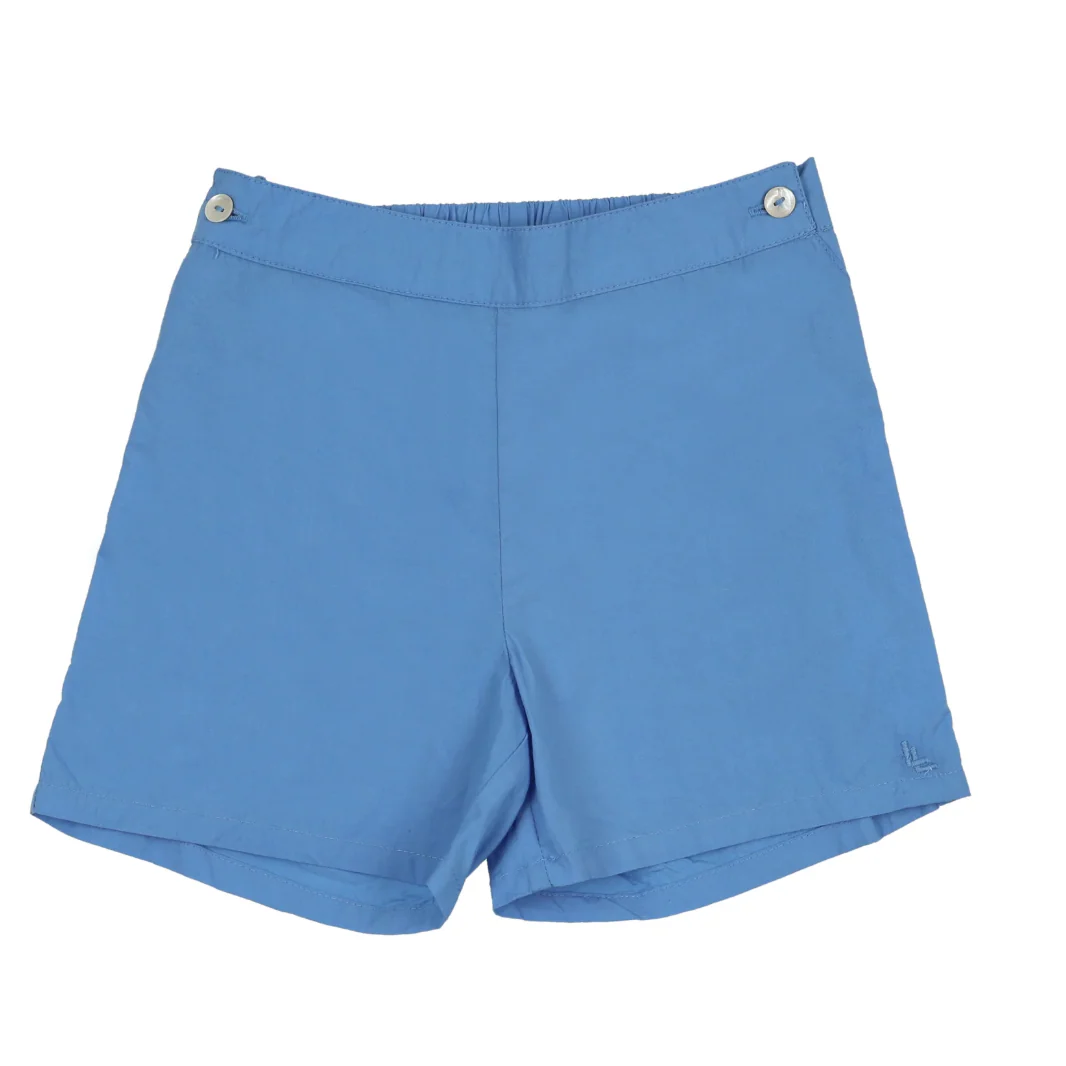 Analogie By Lil Legs Solid Shorts - Fresh Blue