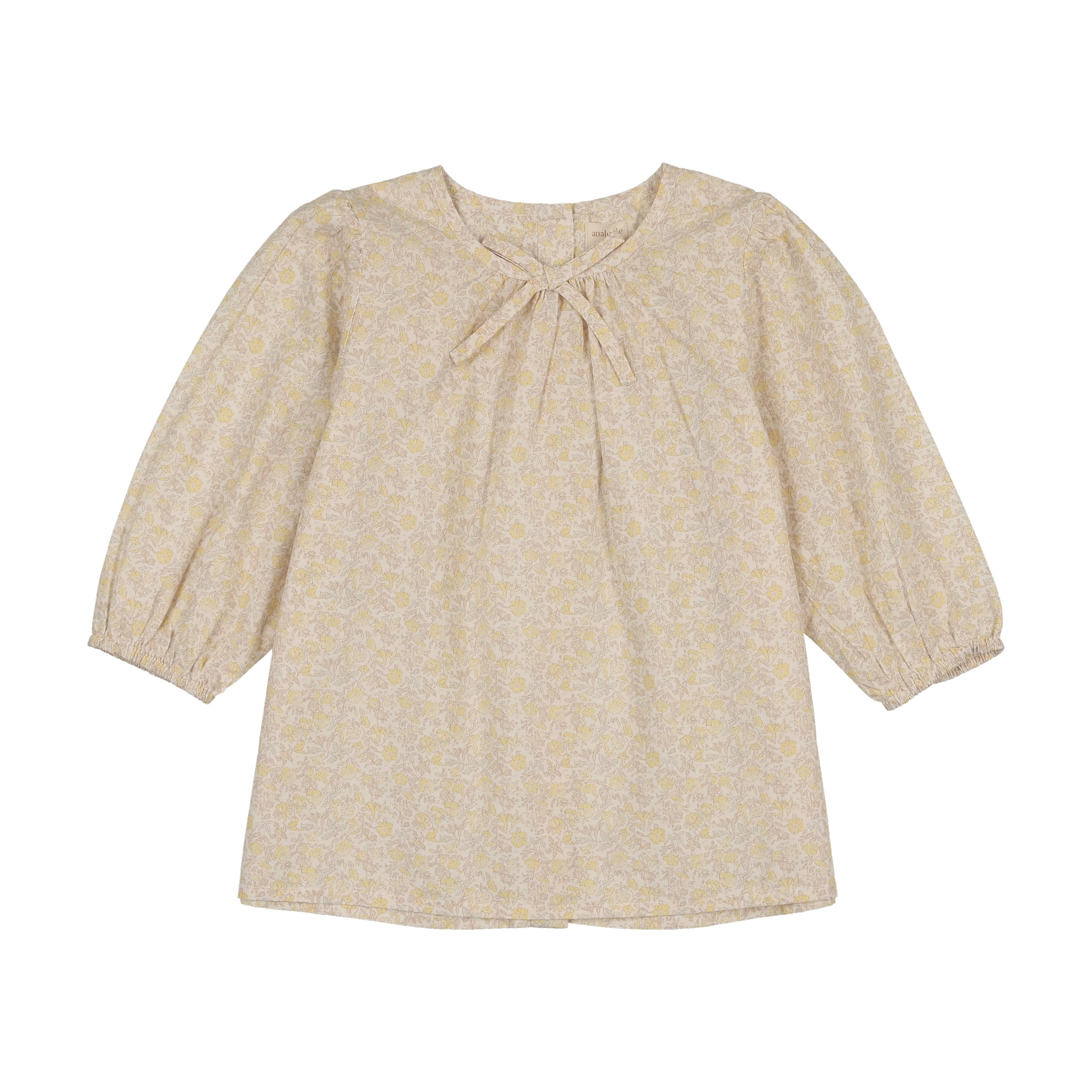 Analogie By Lil Legs Sunny Blossoms Blouse - Yellow