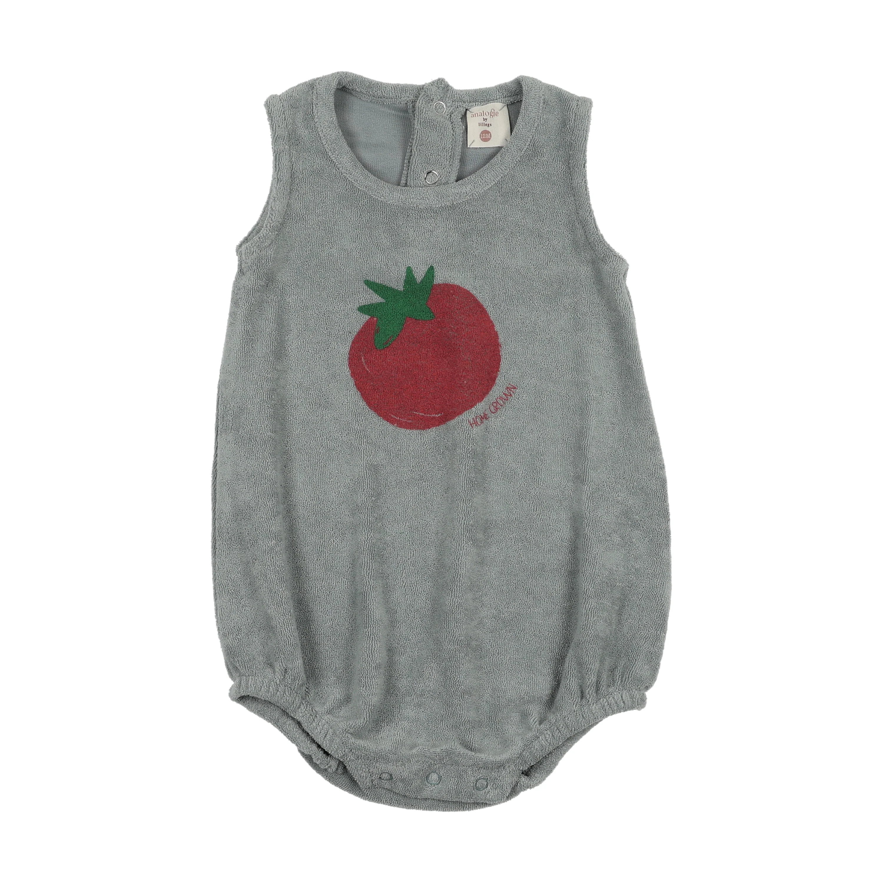 Analogie By Lil Legs Tomato Romper - Blue