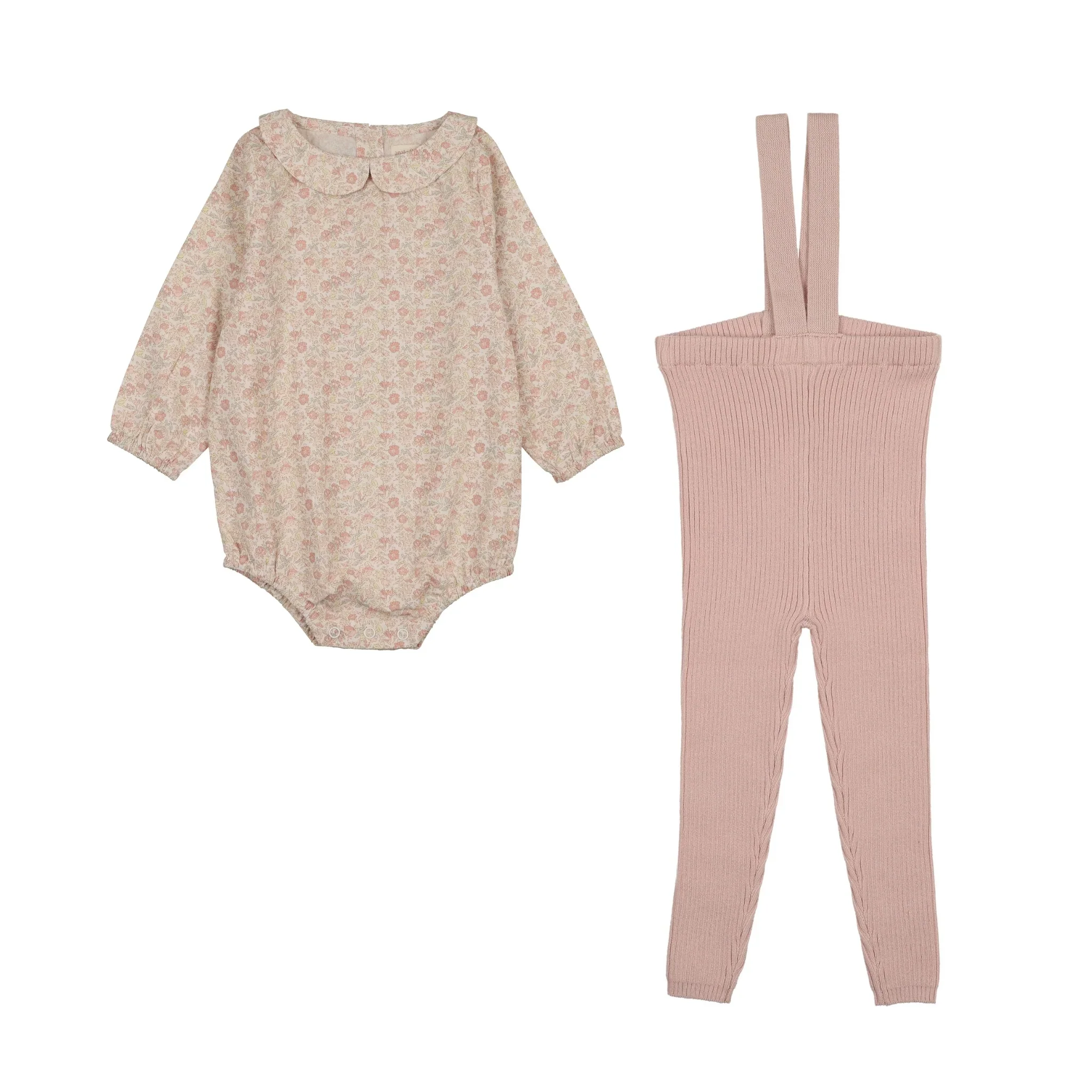 Analogie By Lil Legs Transitional set - Bud Pink Blossom
