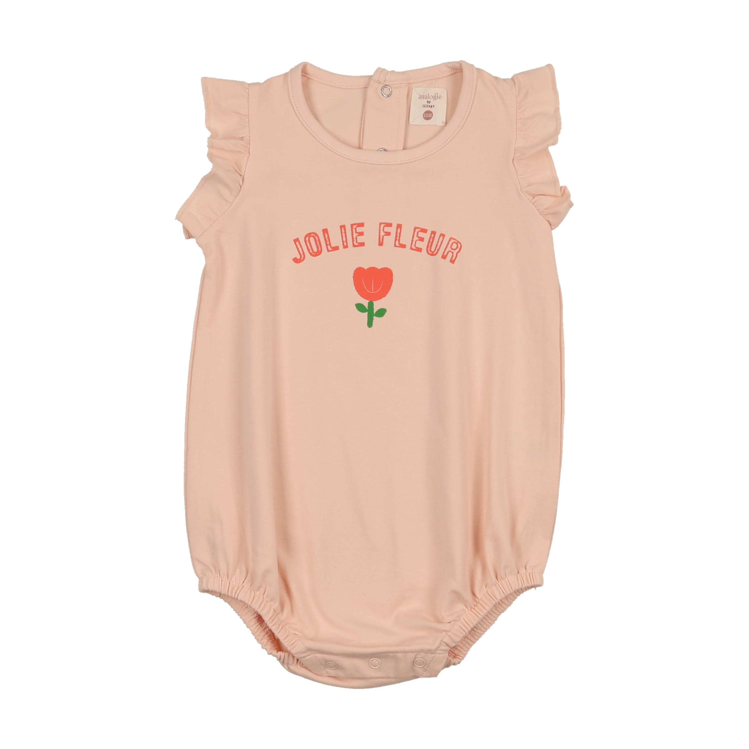 Analogie By Lil Legs Tulip Romper - Cloud Pink