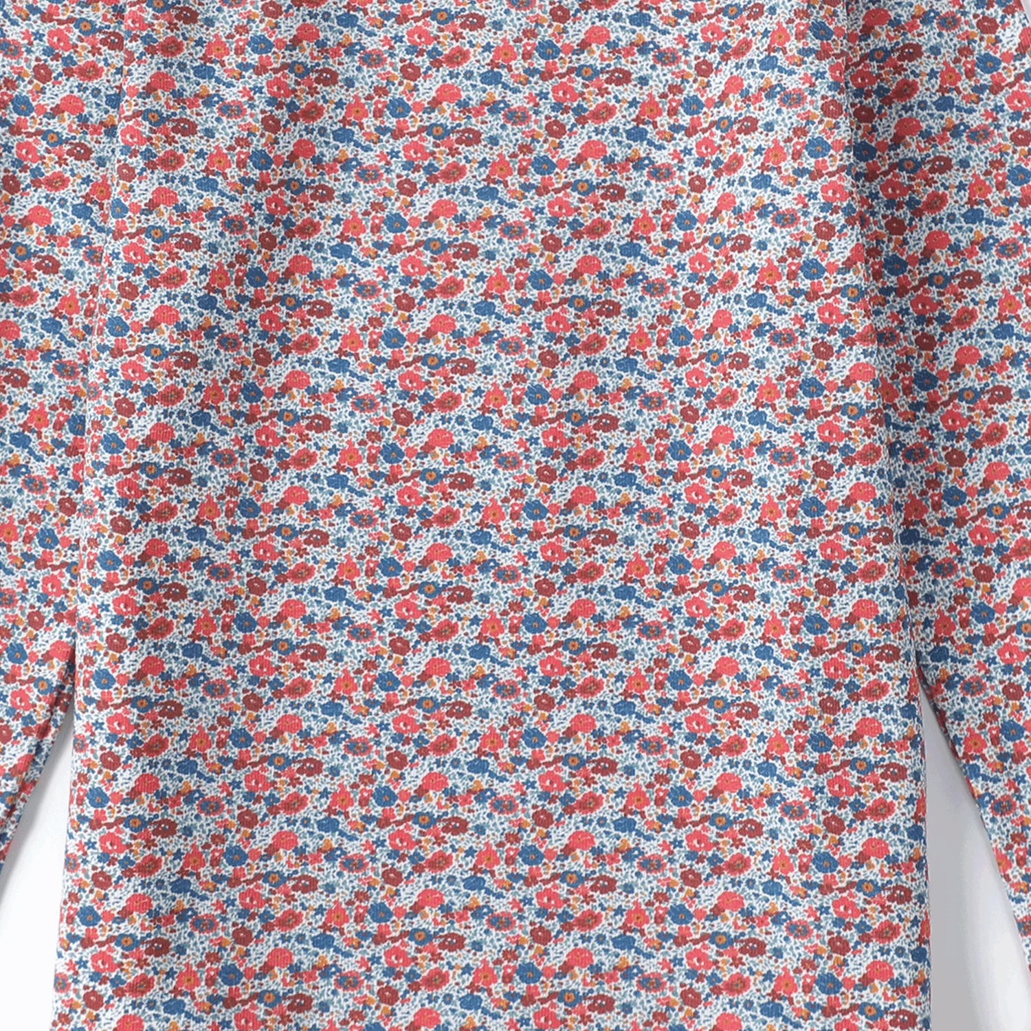 Anecdote Blue Floral Print Mock Neck - Image 2
