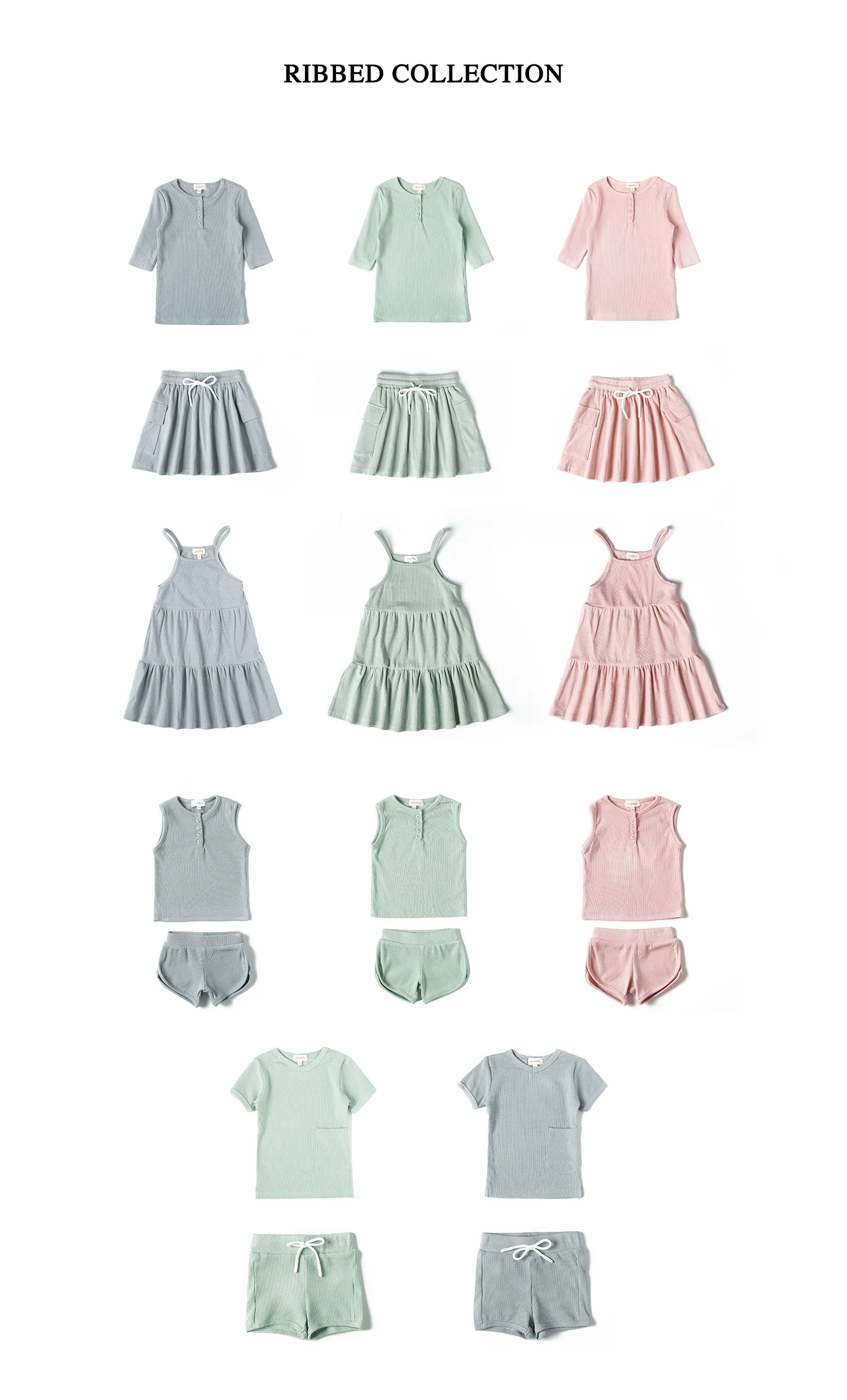 Anecdote Blue Ribbed Shorts (RR2448) - Image 2