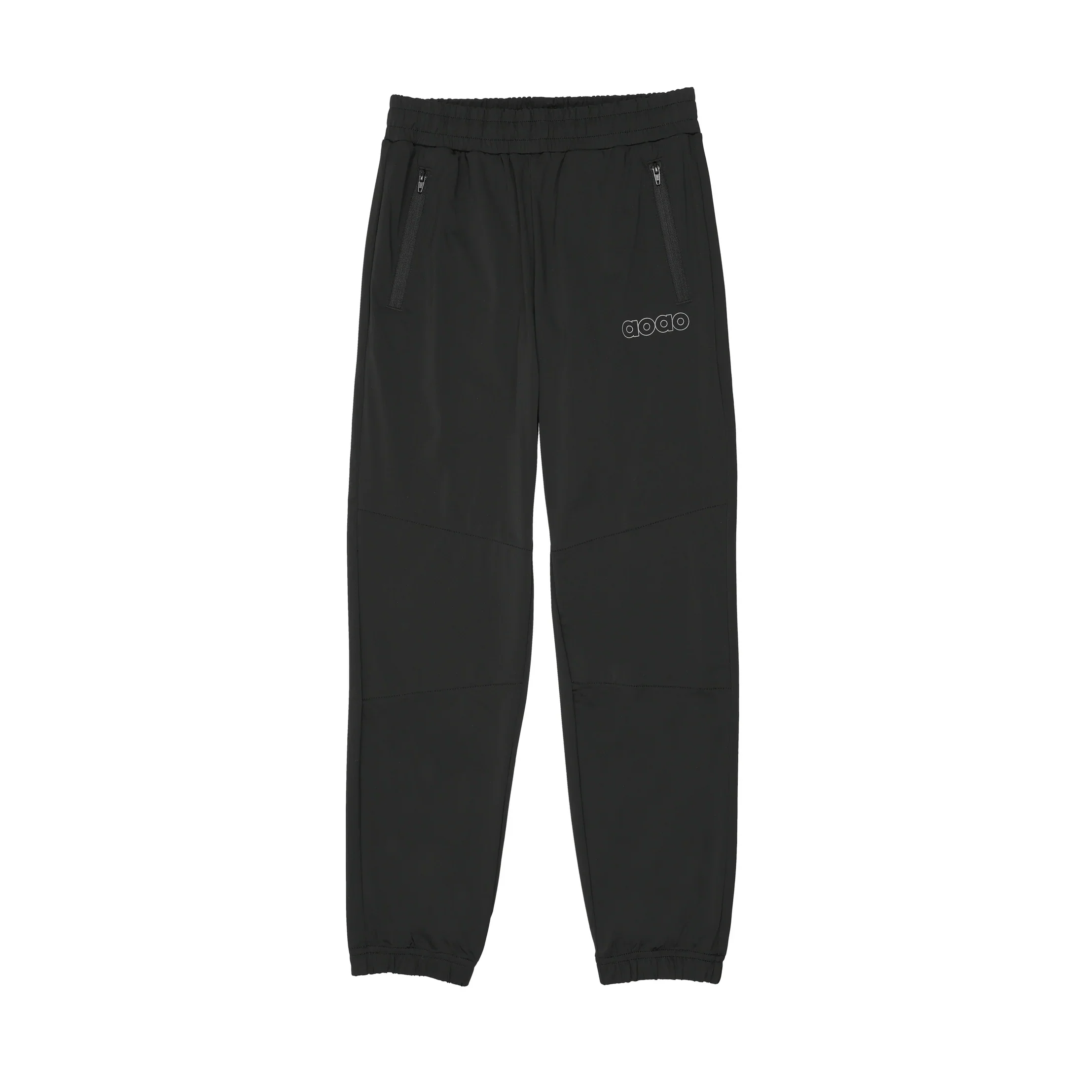 3 Buttons - AOAO Sports Pants Black Elastic Bottom