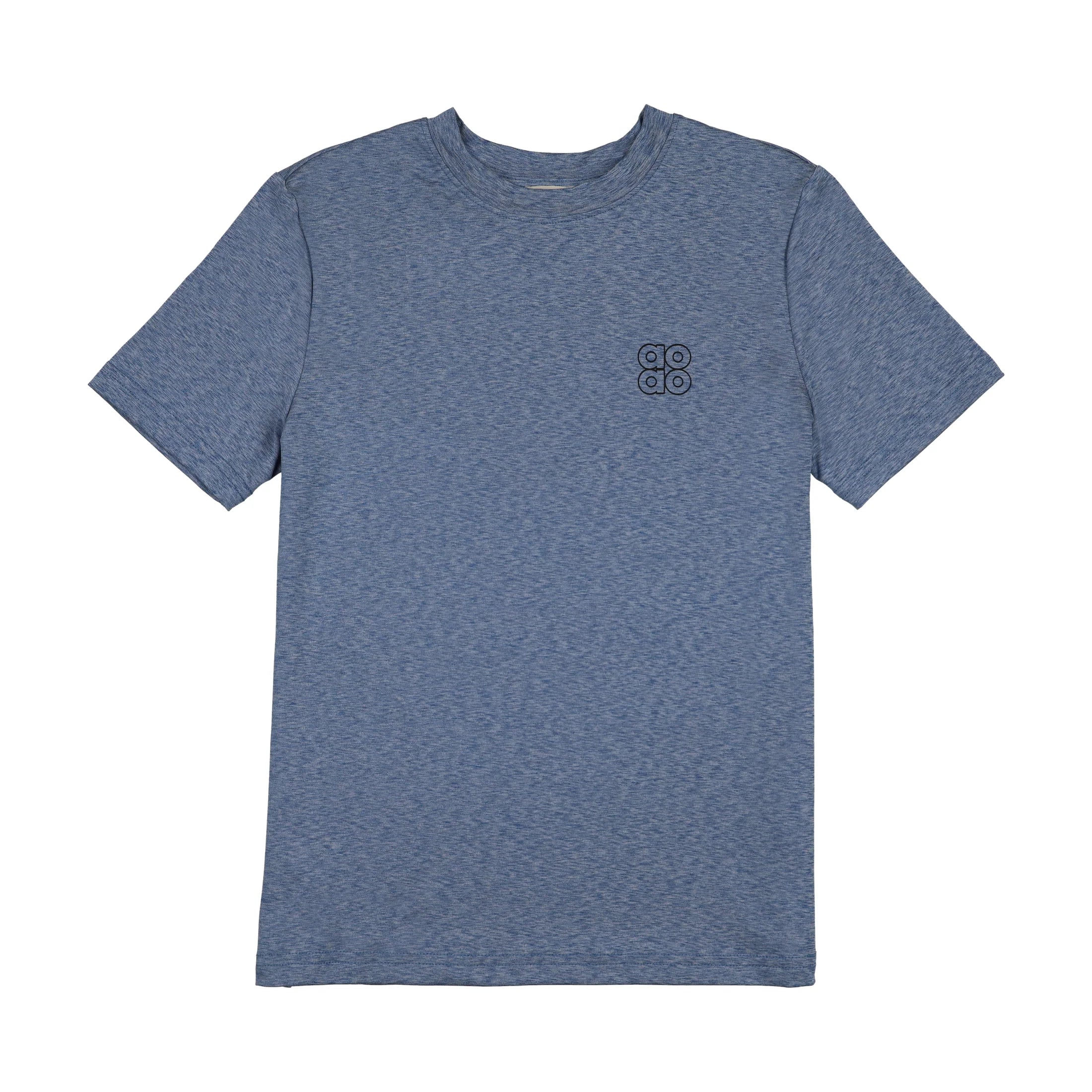 3 Buttons - AOAO Sports T-Shirt Cobalt Blue Melange