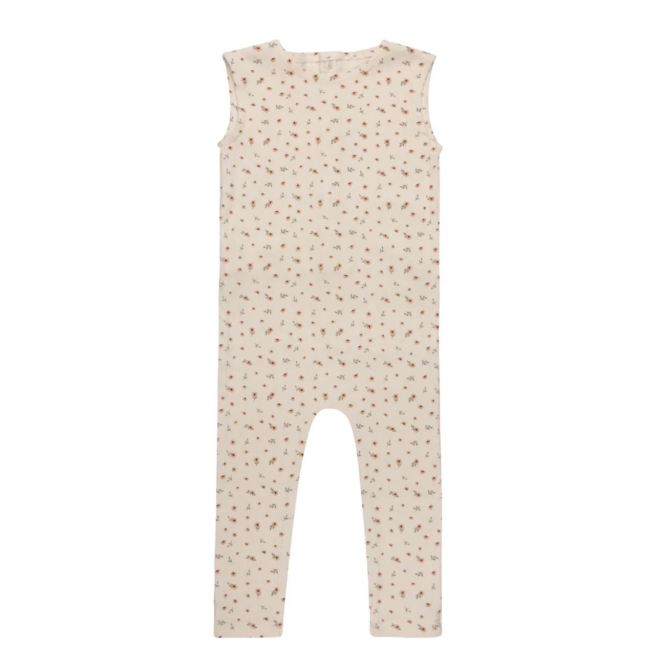 Aurora Floral Rib Collection Pink Romper