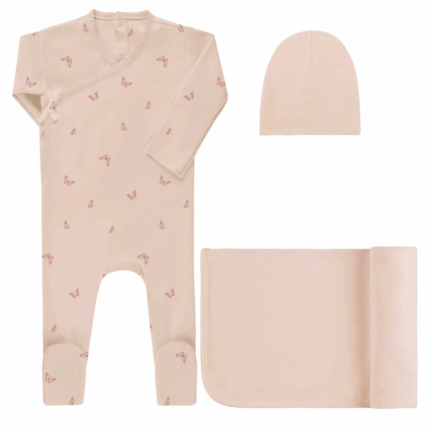 Aurora Jersey Cotton Butterfly/ Dragonfly Collection Pink Take Me Home Set